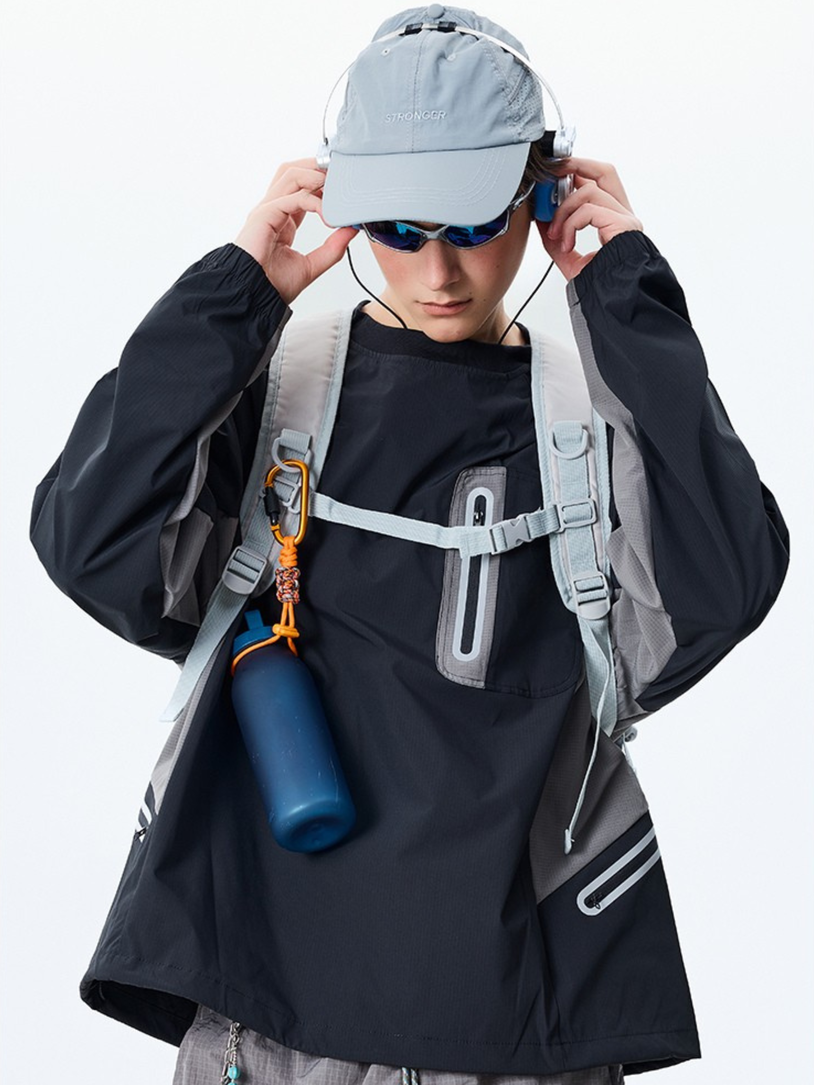 Mistral - Water-Repellent Reflective Zipper Long-Sleeve T-Shirt