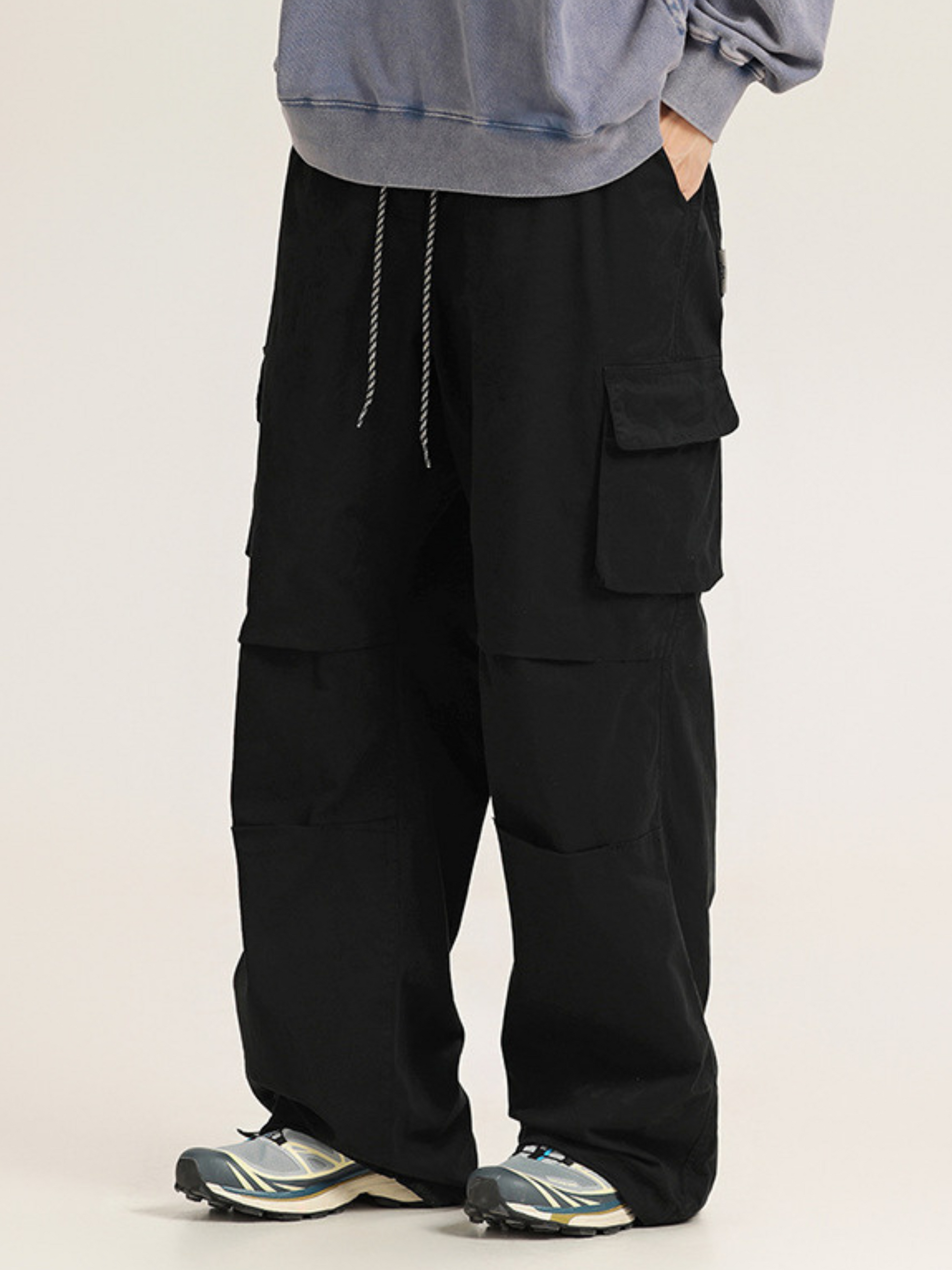 EagleNest - Unisex Loose Straight-Leg Utility Pants with Adjustable Hem GONGGAR SPORTS