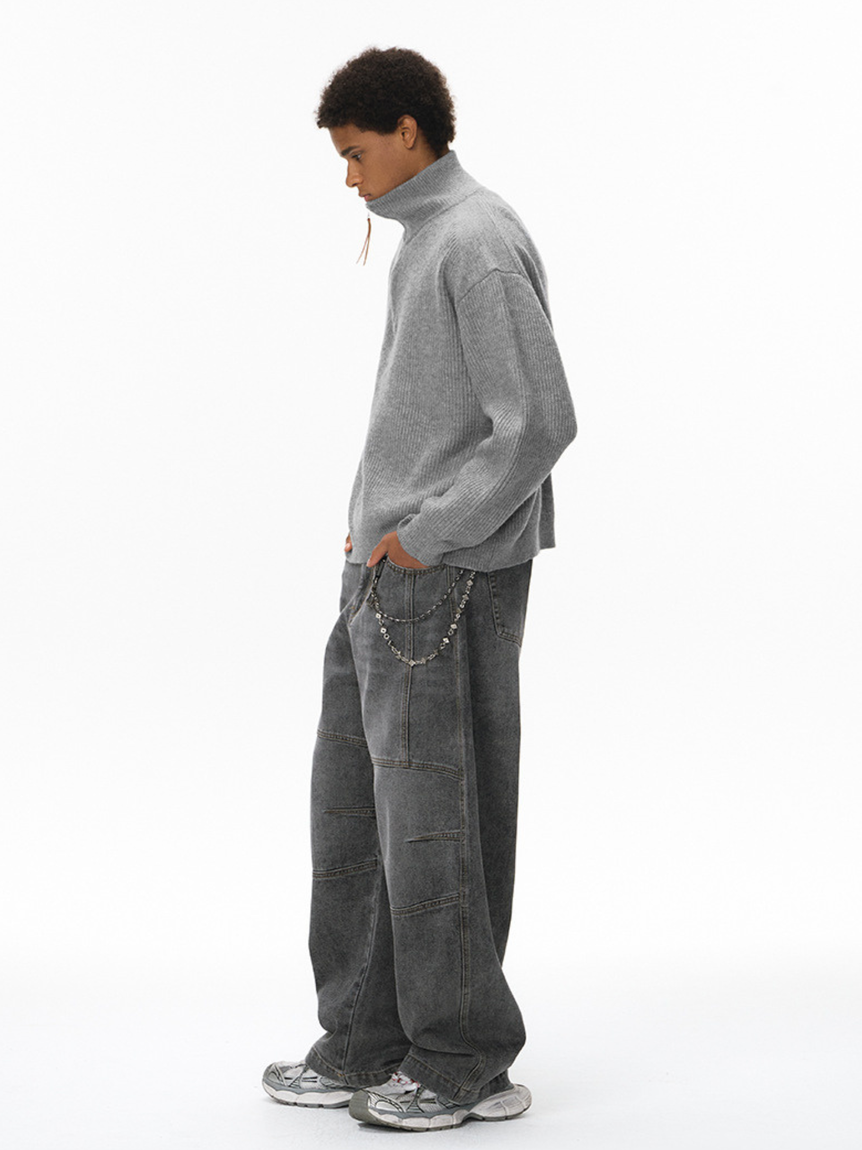 Thistle - Half-Zip High-Neck Knit Sweater