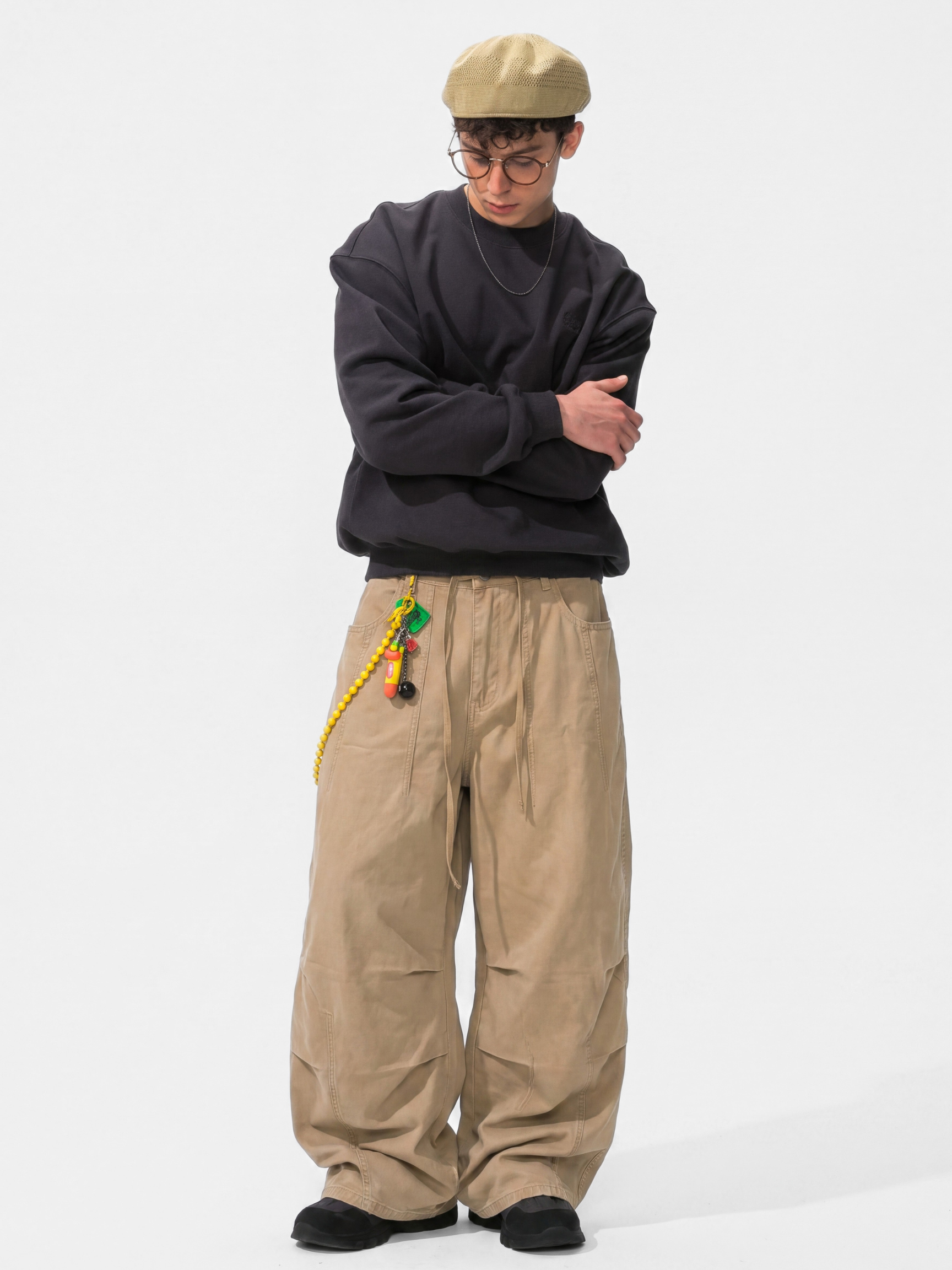 TrailStow - Drawstring Soft & Breathable Utility Wide-Leg Pants