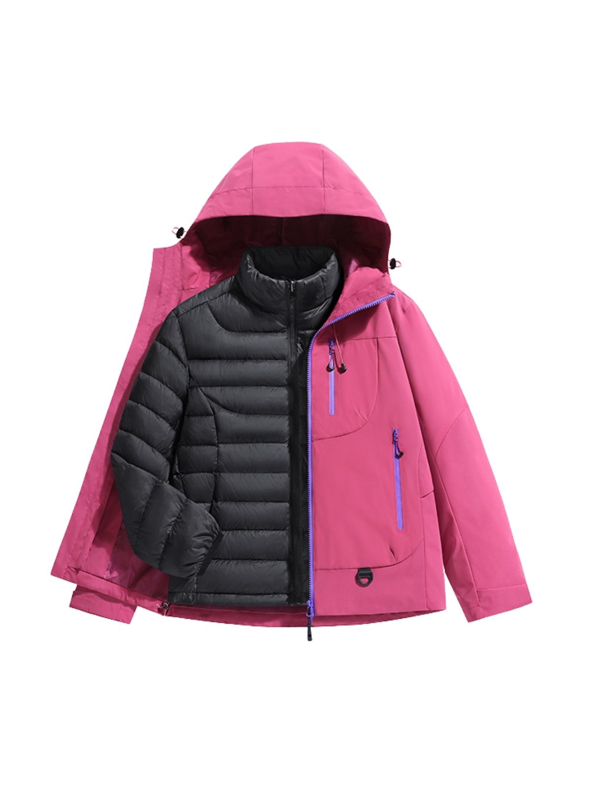 FernNest - Unisex 3-in-1 Waterproof Down Insulated Outdoor Jacket