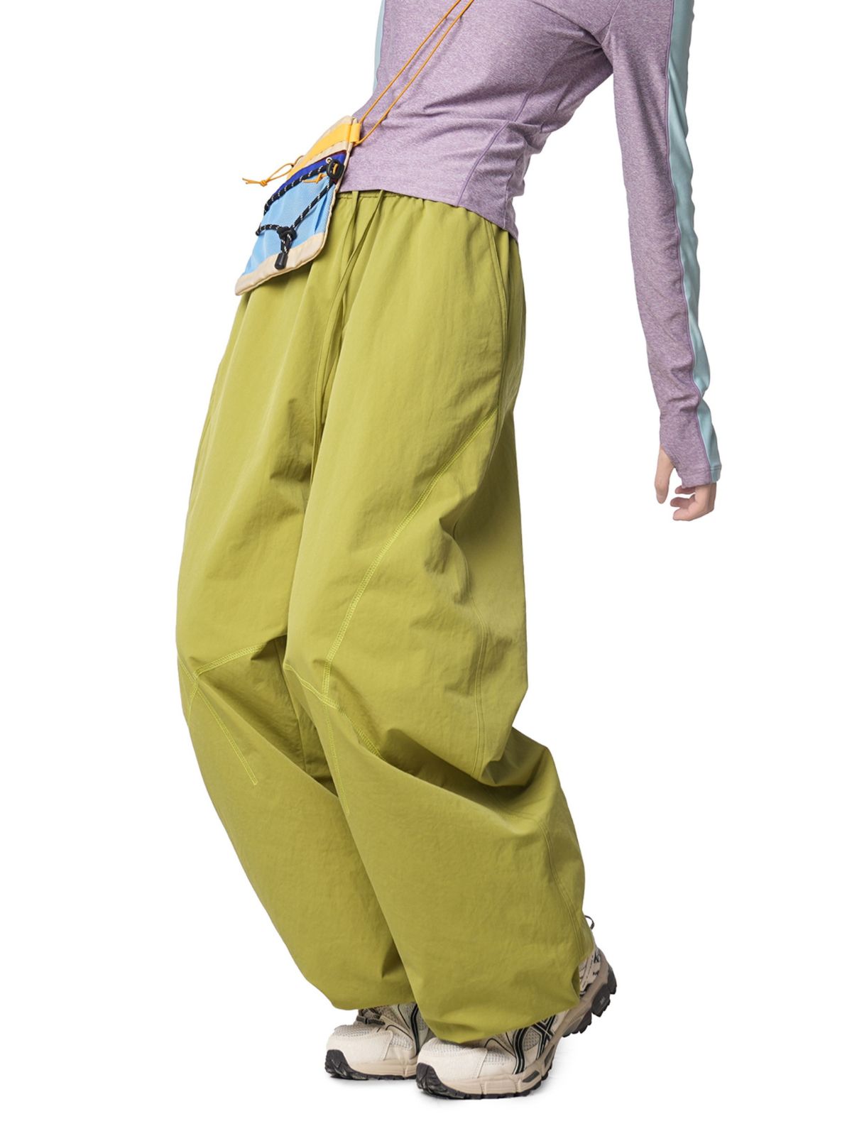 FrostDash - Lightweight Loose Colorblock Hasso Stitch Pants