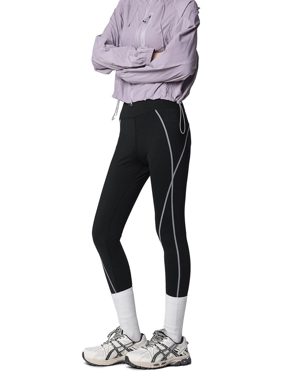 Valleytrek - Women's High-Waisted Stretch Sculpting Shark Leggings
