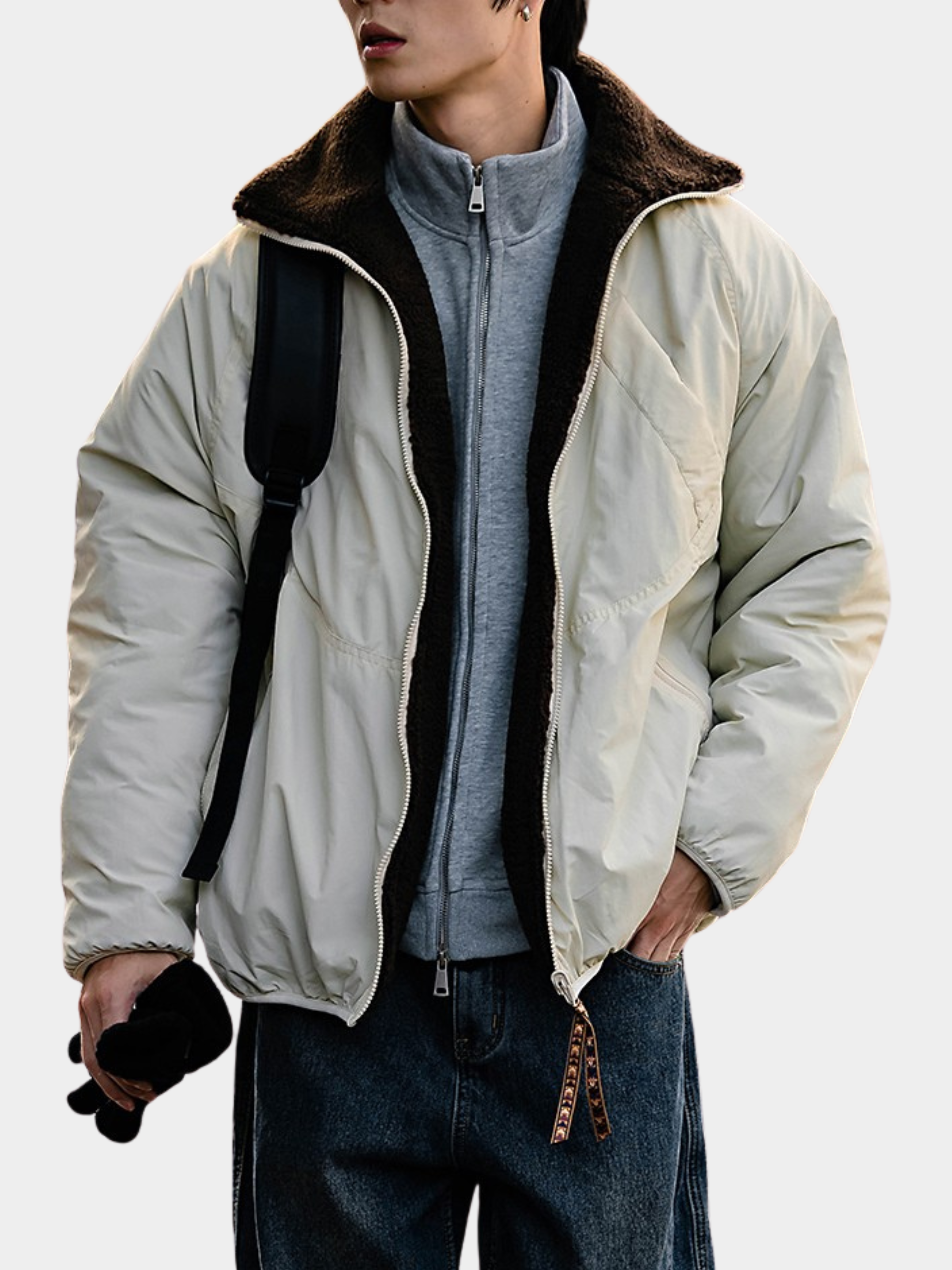 GlowCanopy - Men's Waterproof & Windproof Reversible Fleece Jacket