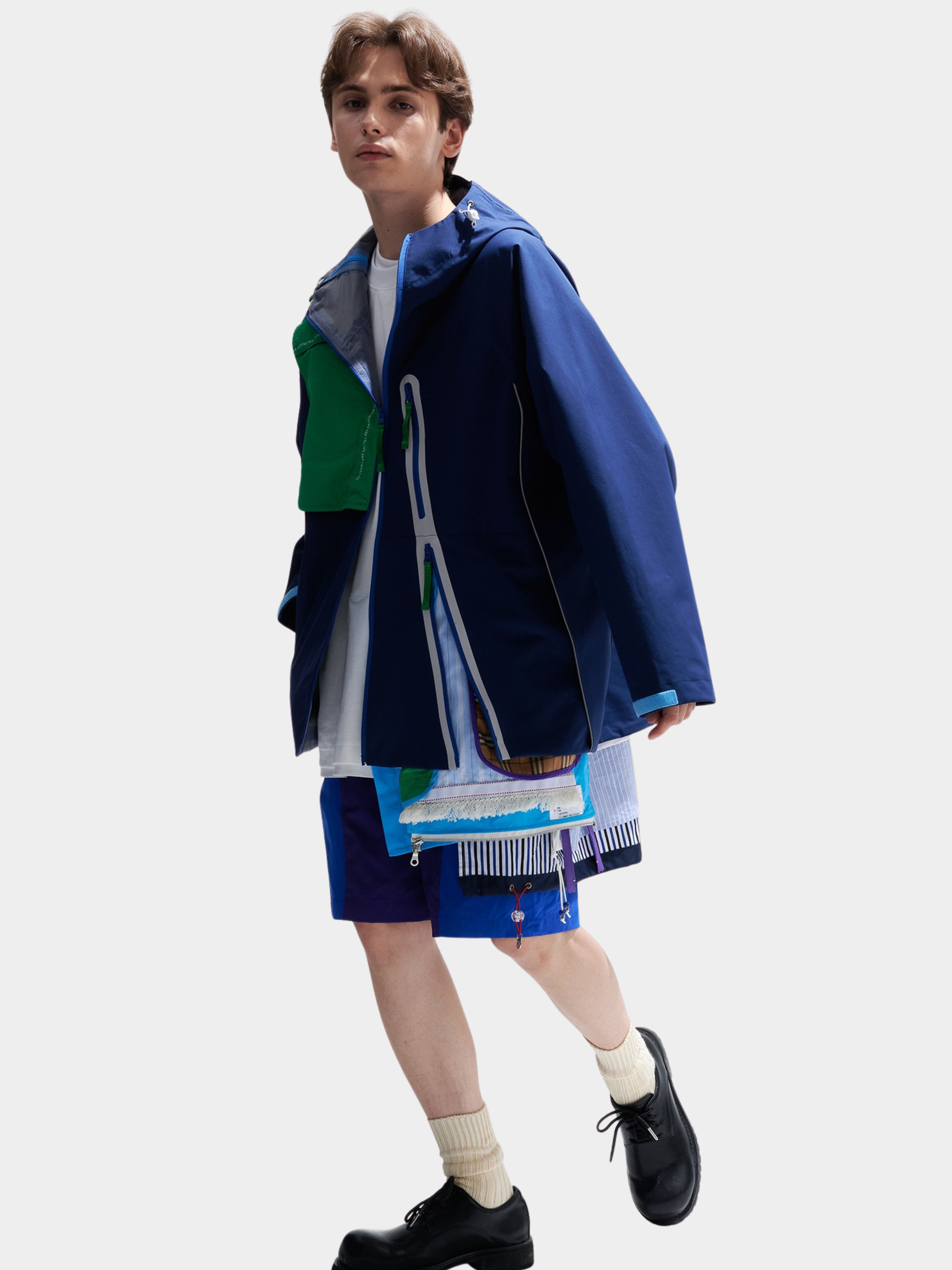 HeatGlove - Unisex Color-Block Layered-Hem Teflon® 3-Proof Jacket