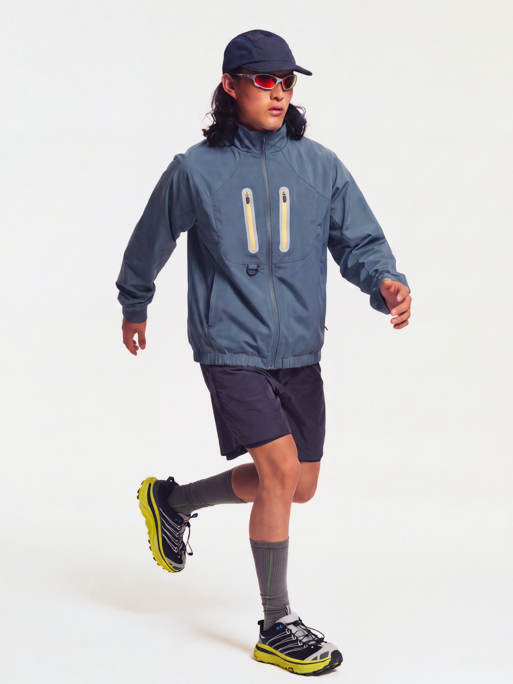 FlashSeam - Unisex Water-Repellent Color-Block Reflective Jacket