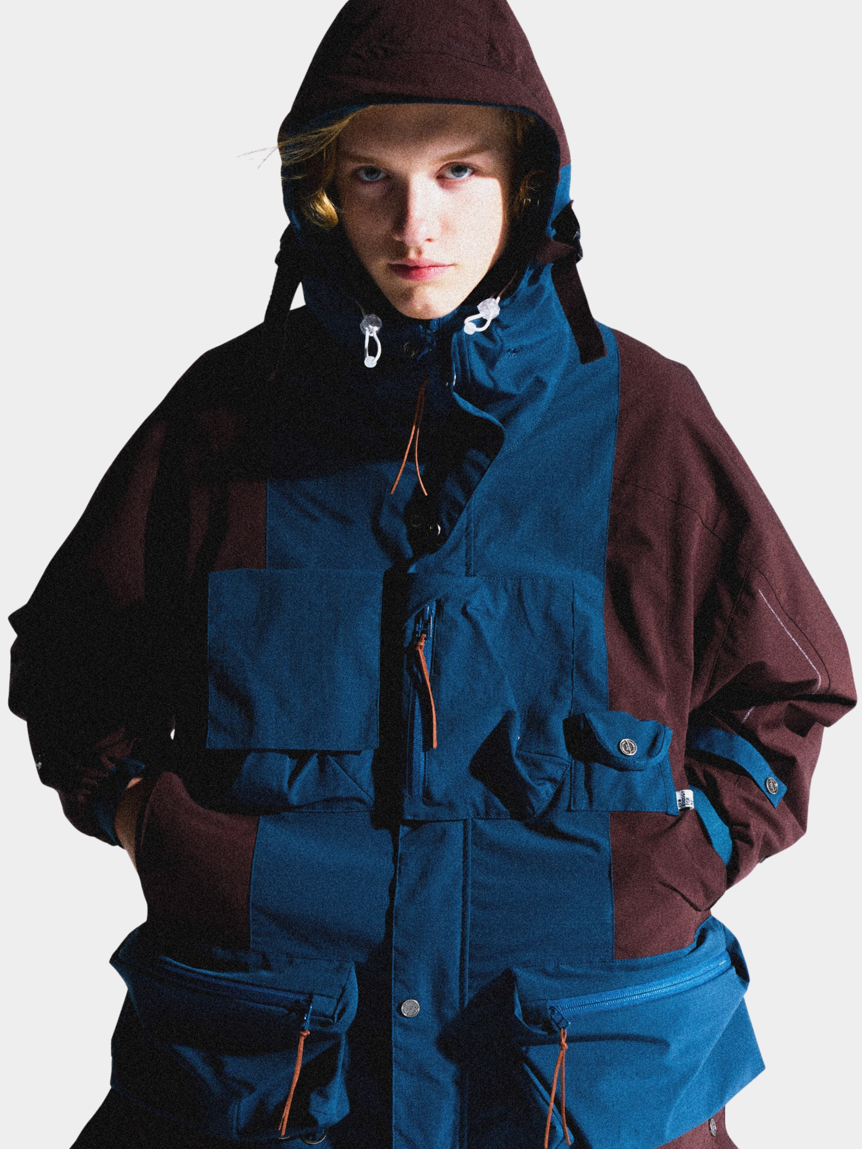 HeatFlask - Men's Color-Block Dual-Hood Teflon® 3-Proof Functional Jacket