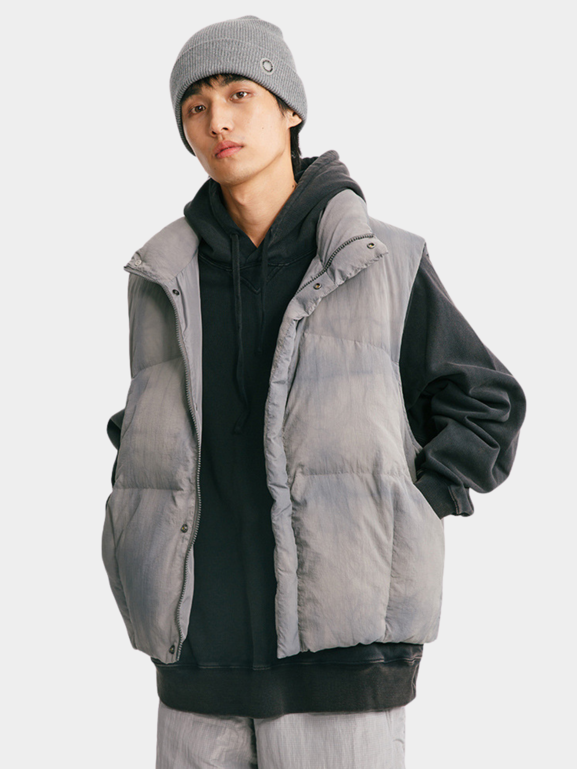 BluffTop - Unisex 90% White Duck Down Hand-Dyed Waterproof Down Vest GONGGAR SPORTS