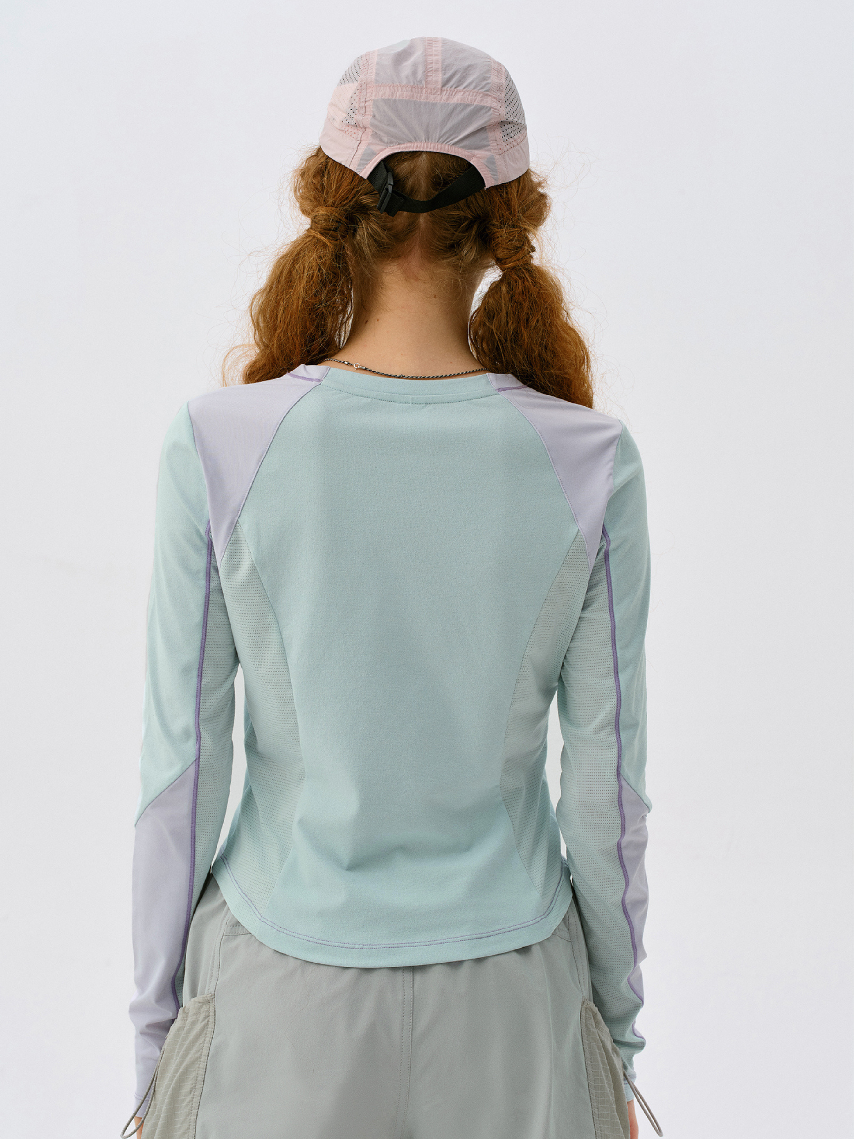 Aquafall - Women's 5A Antibacterial Colorblock Slim Fit T-Shirt