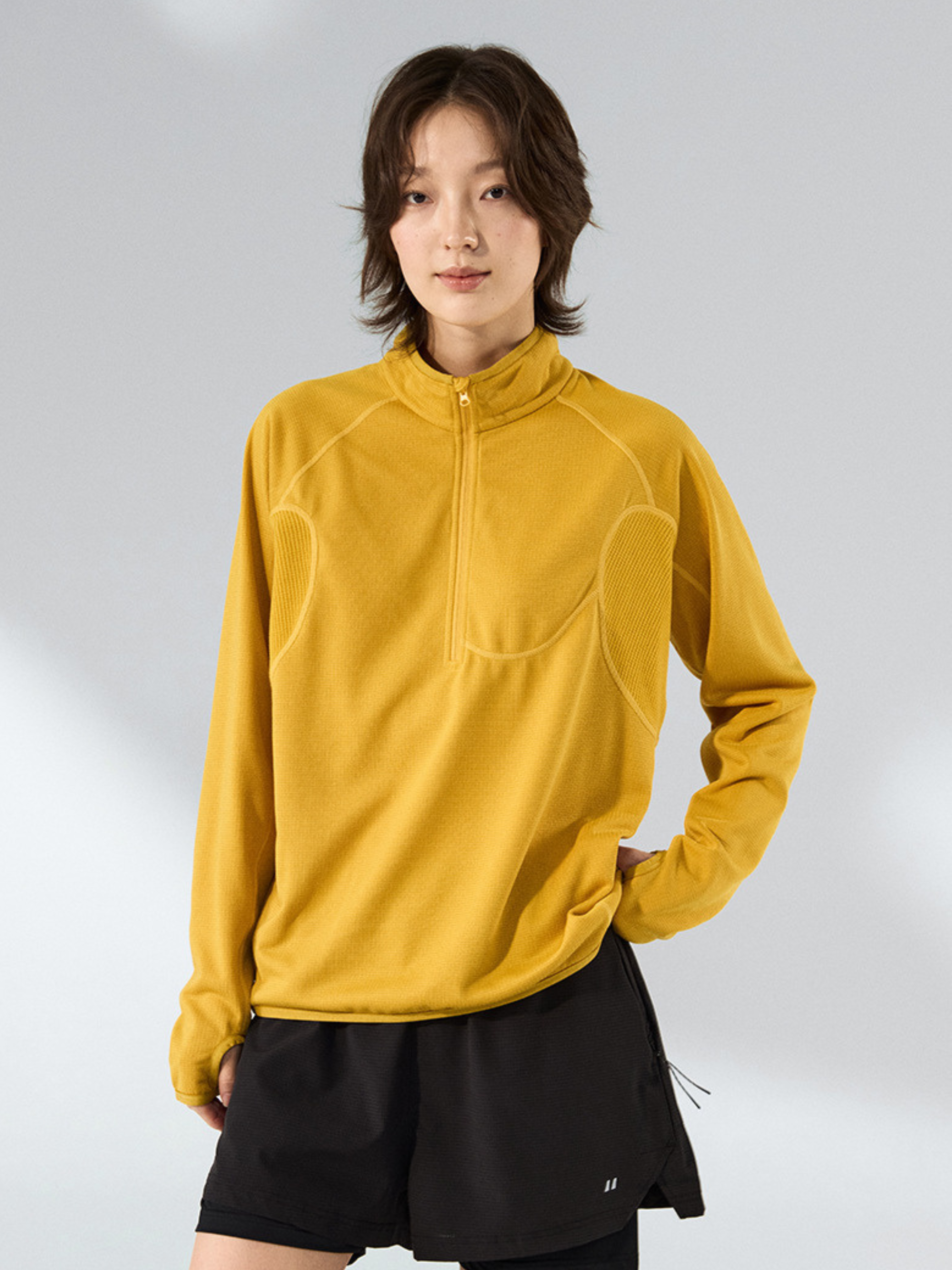 Shadowfern - Lightweight Thermal Half-Zip Sweatshirt