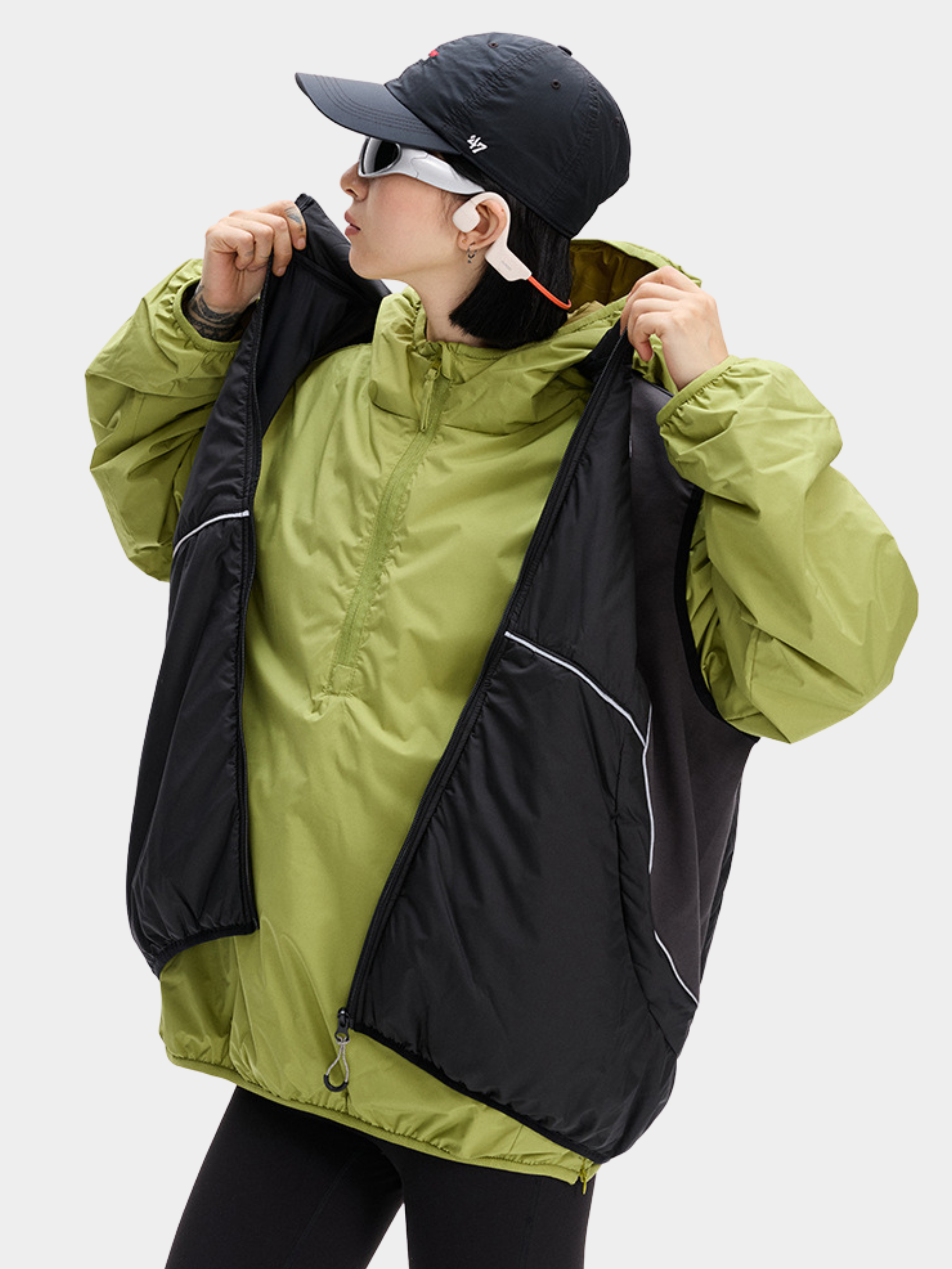 BluffEdge - Unisex Colorblock Outdoor Insulated Vest GONGGAR SPORTS