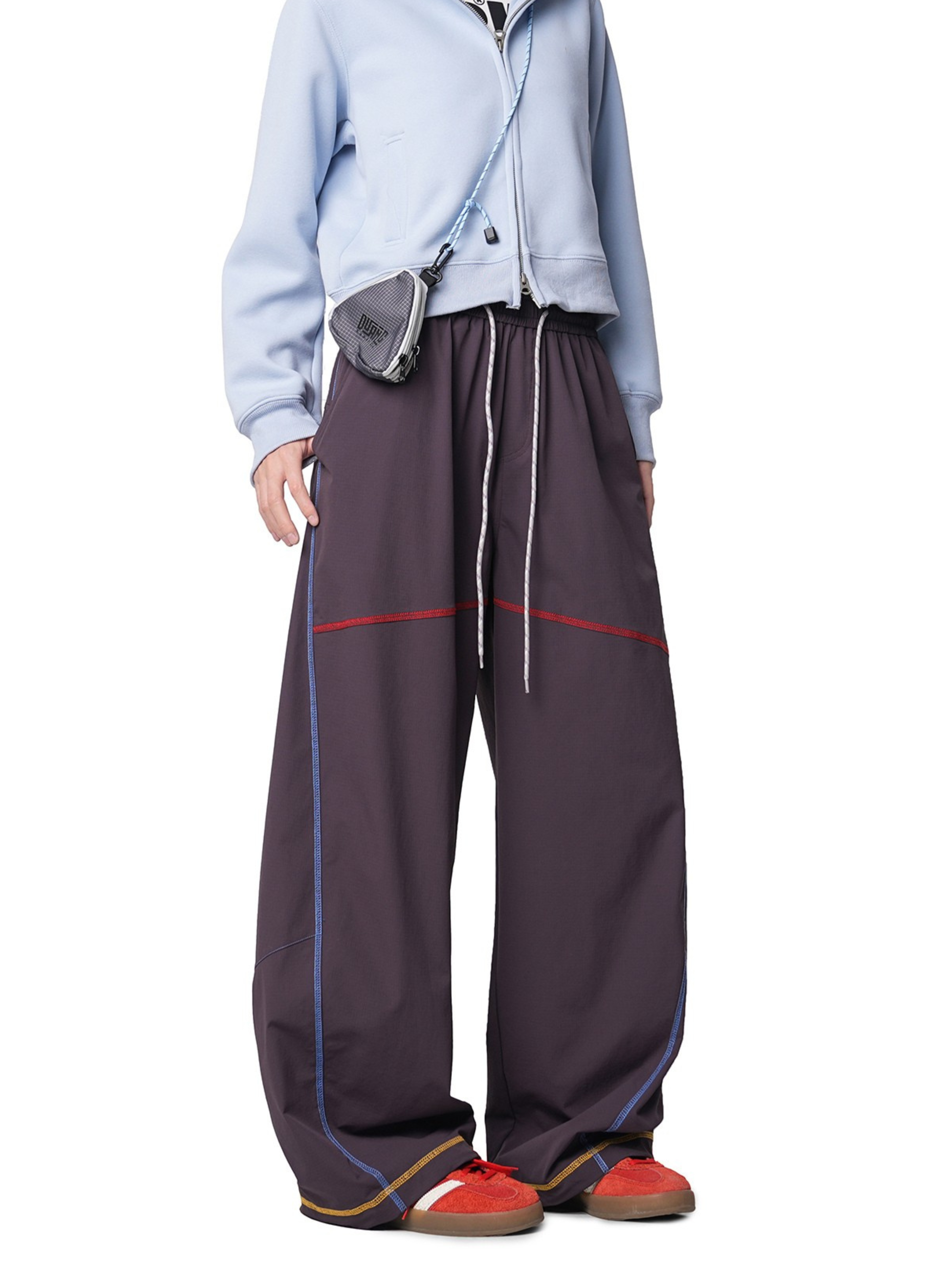 Summitpath - Women's Colorblock Hassel Stitch Straight Casual Pants