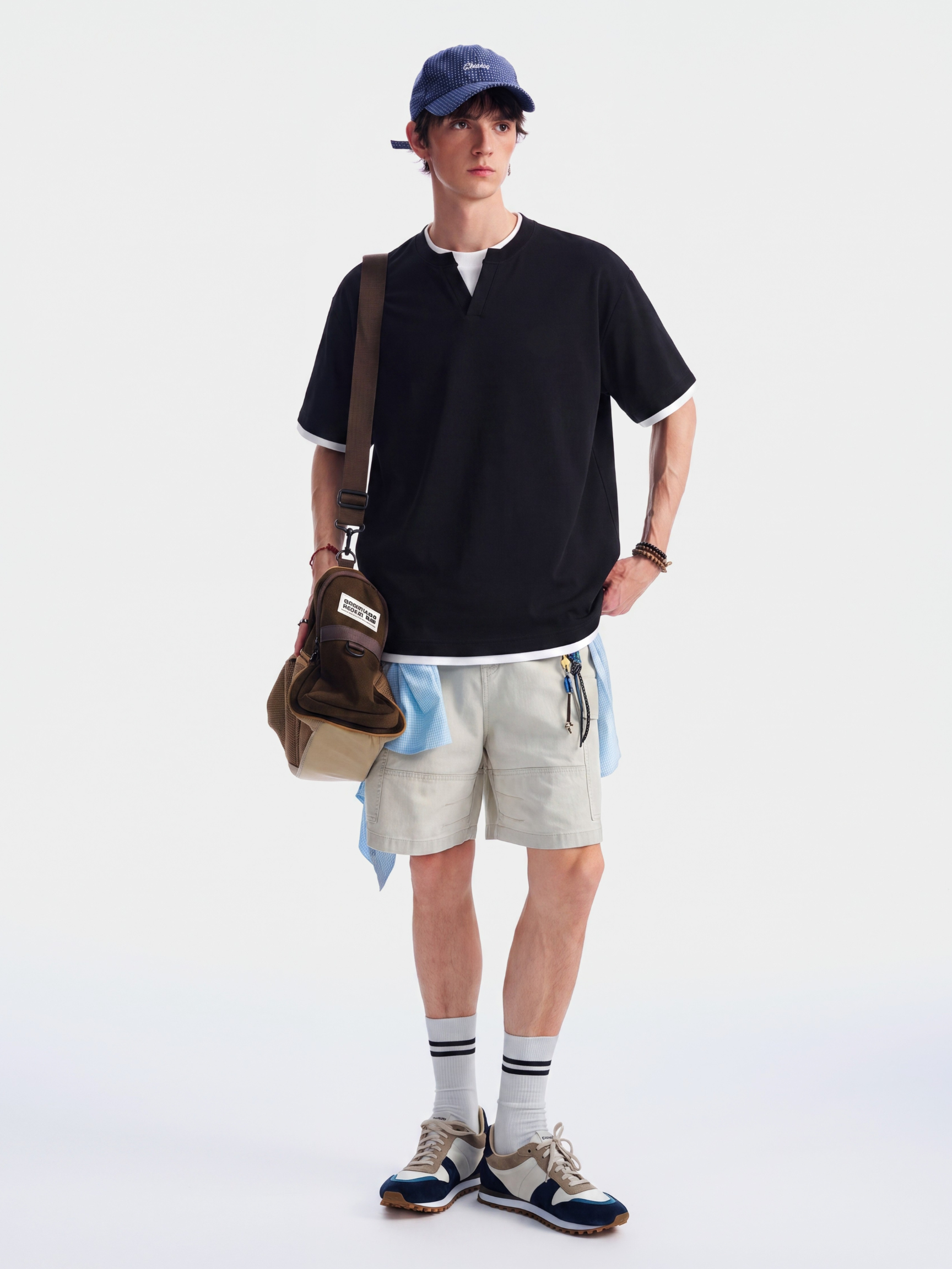 Thunderridge - Men's Layered Crew Neck T-Shirt