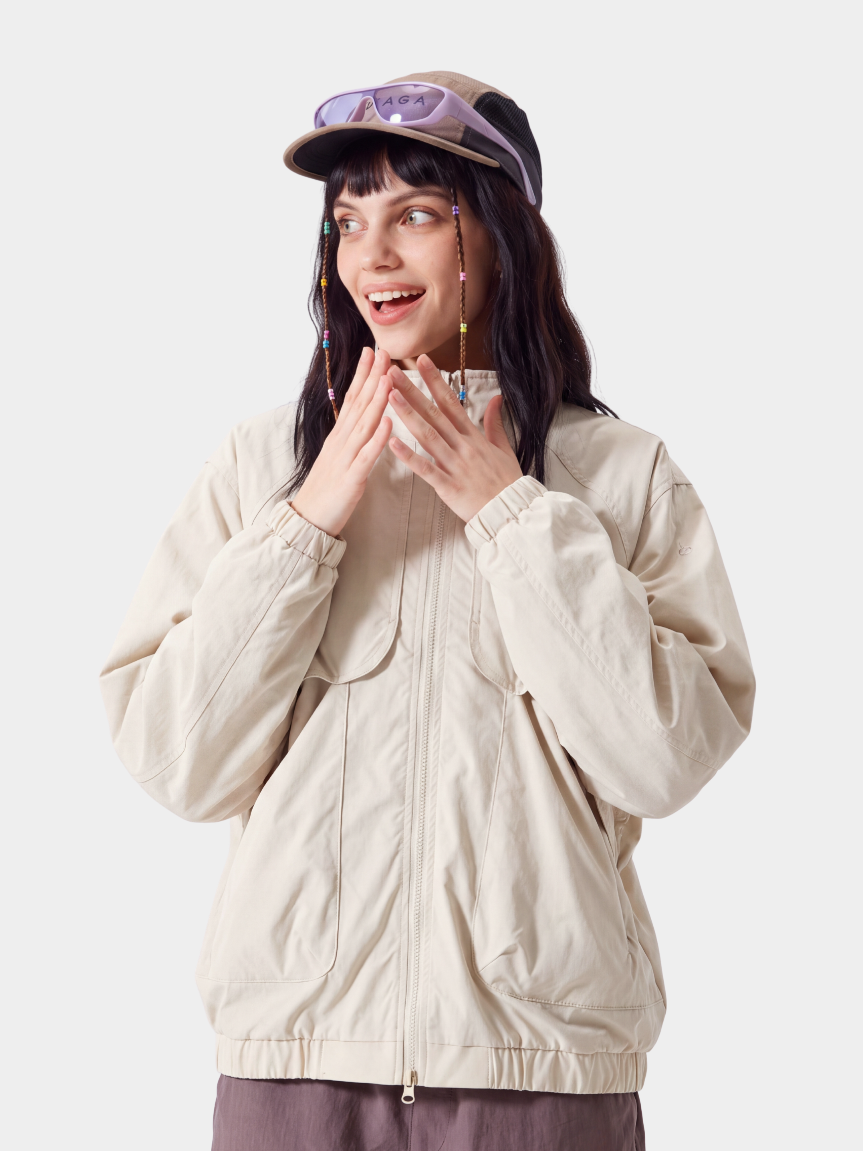 SkyVeil - Lightweight Water-Repellent Stand Collar Jacket