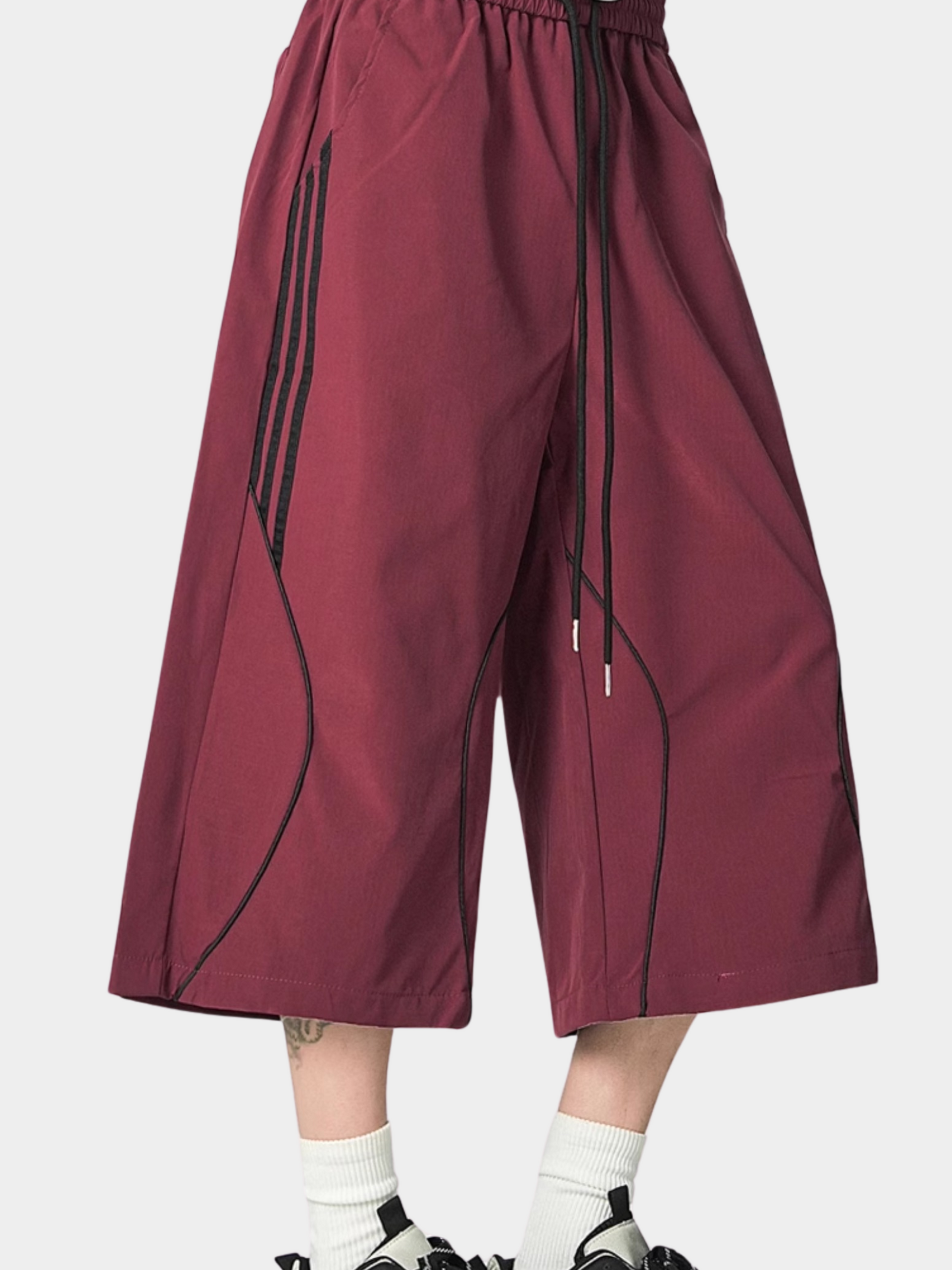 BlazeBox - Men's Striped Panel Straight-Leg Shorts GONGGAR SPORTS