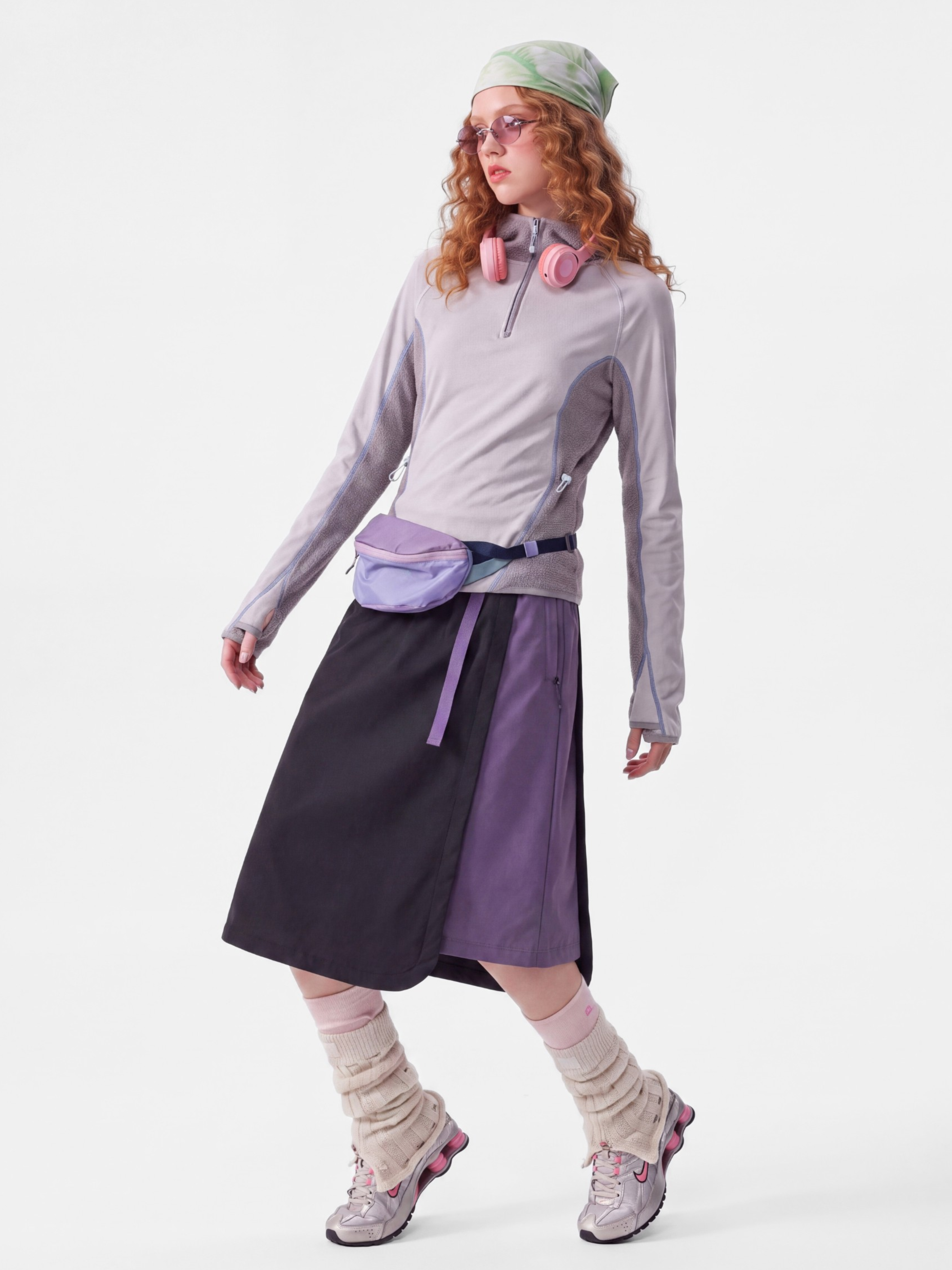 ScuffDrape - Women's Teflon® Water-Repellent Color-Block A-Line Skirt