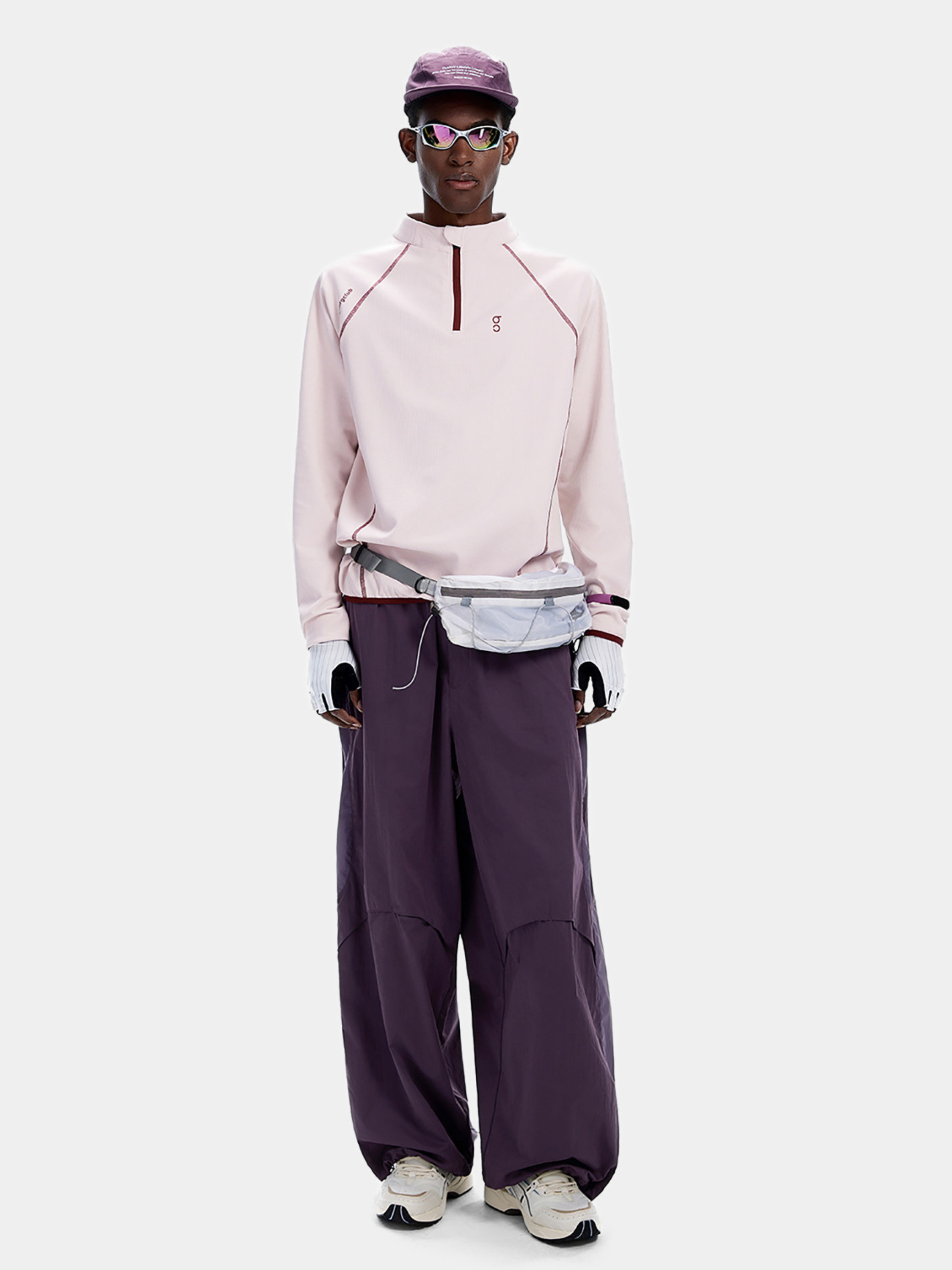 Forestway - Men's Quick-Dry Deconstructed Stitch Half-Zip Sweatshirt