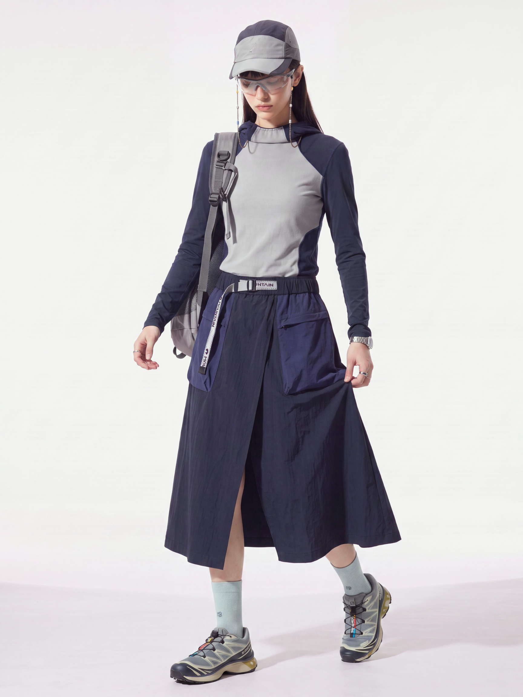 FloatDual - Women's Water-Repellent Quick-Dry Color-Block Outdoor Skirt