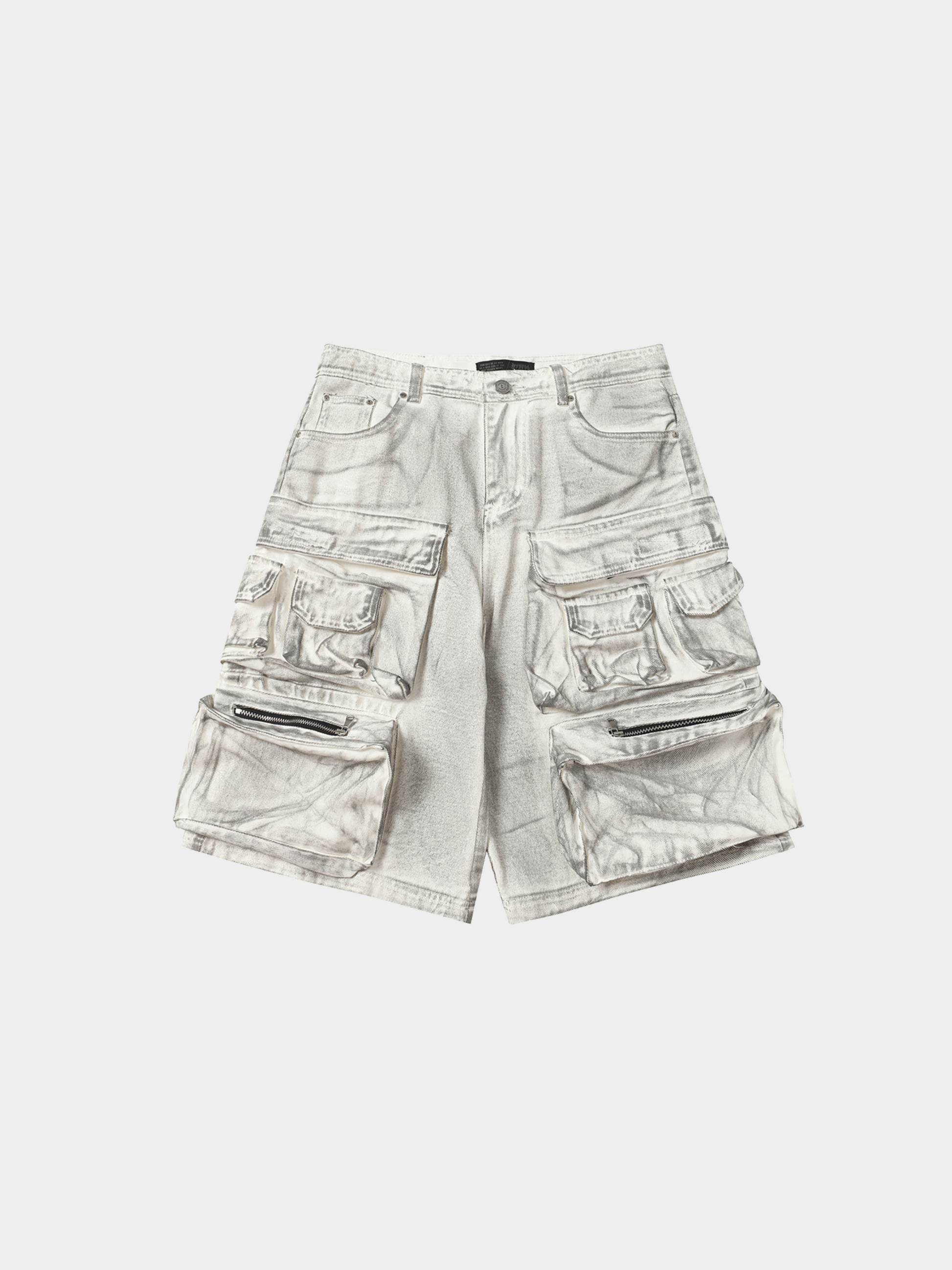BaseSeat - Men's Distressed Dye Unique Shorts GONGGAR SPORTS