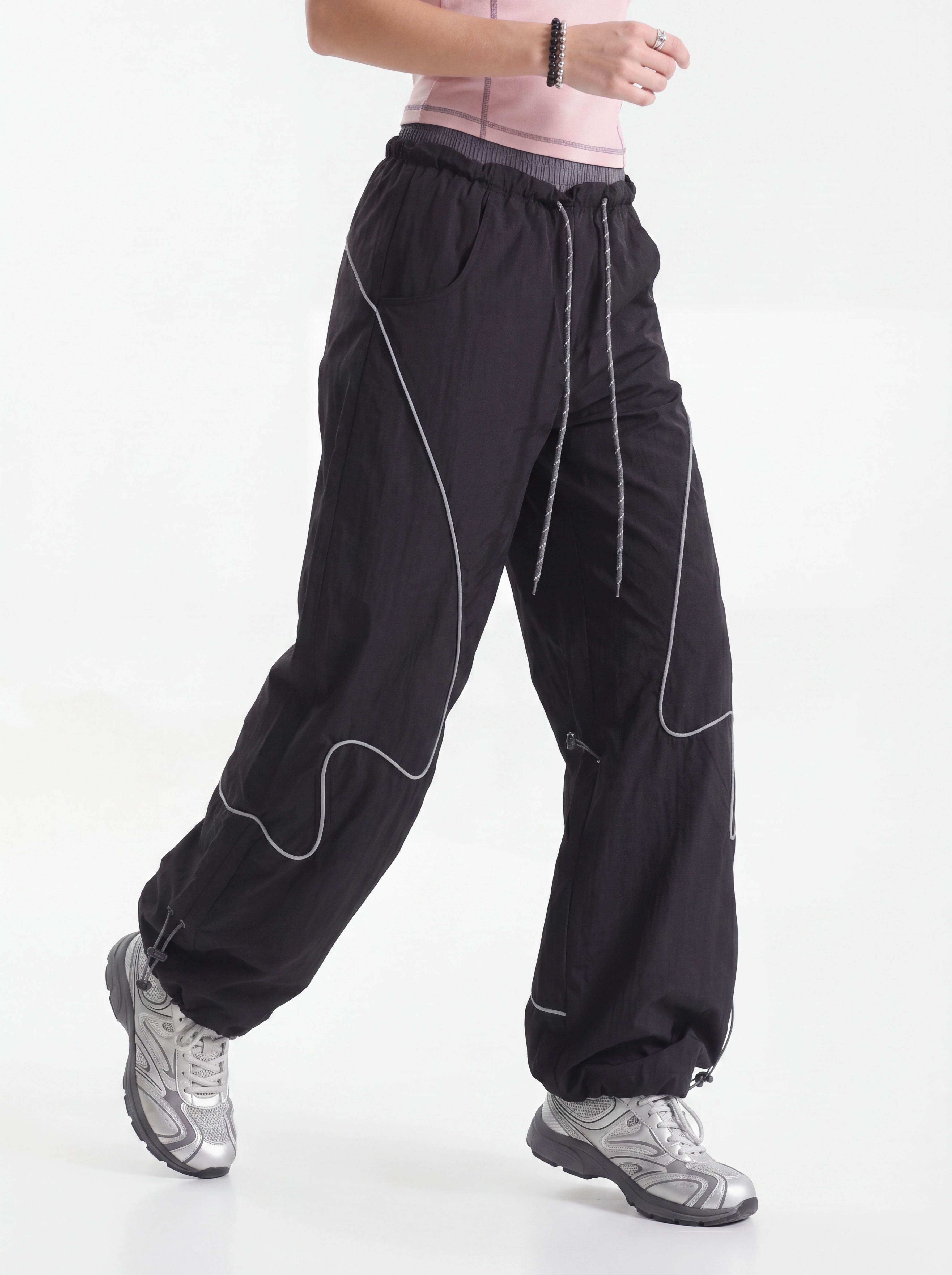 Bulwark - Women's Double-Waist Wide-Leg Parachute Pants