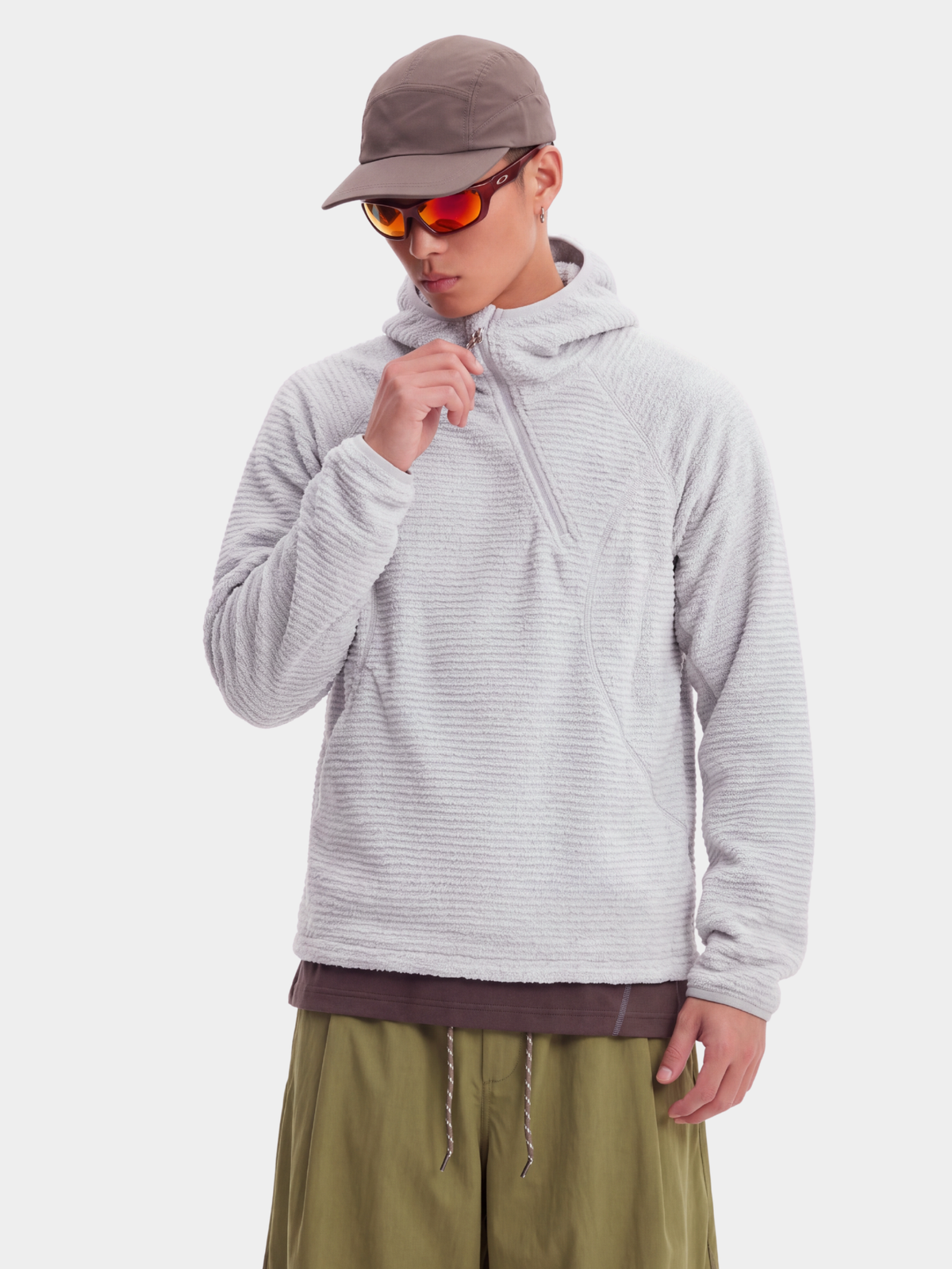 LiteMist - Lightweight Textured Fleece Half-Zip Sweatshirt