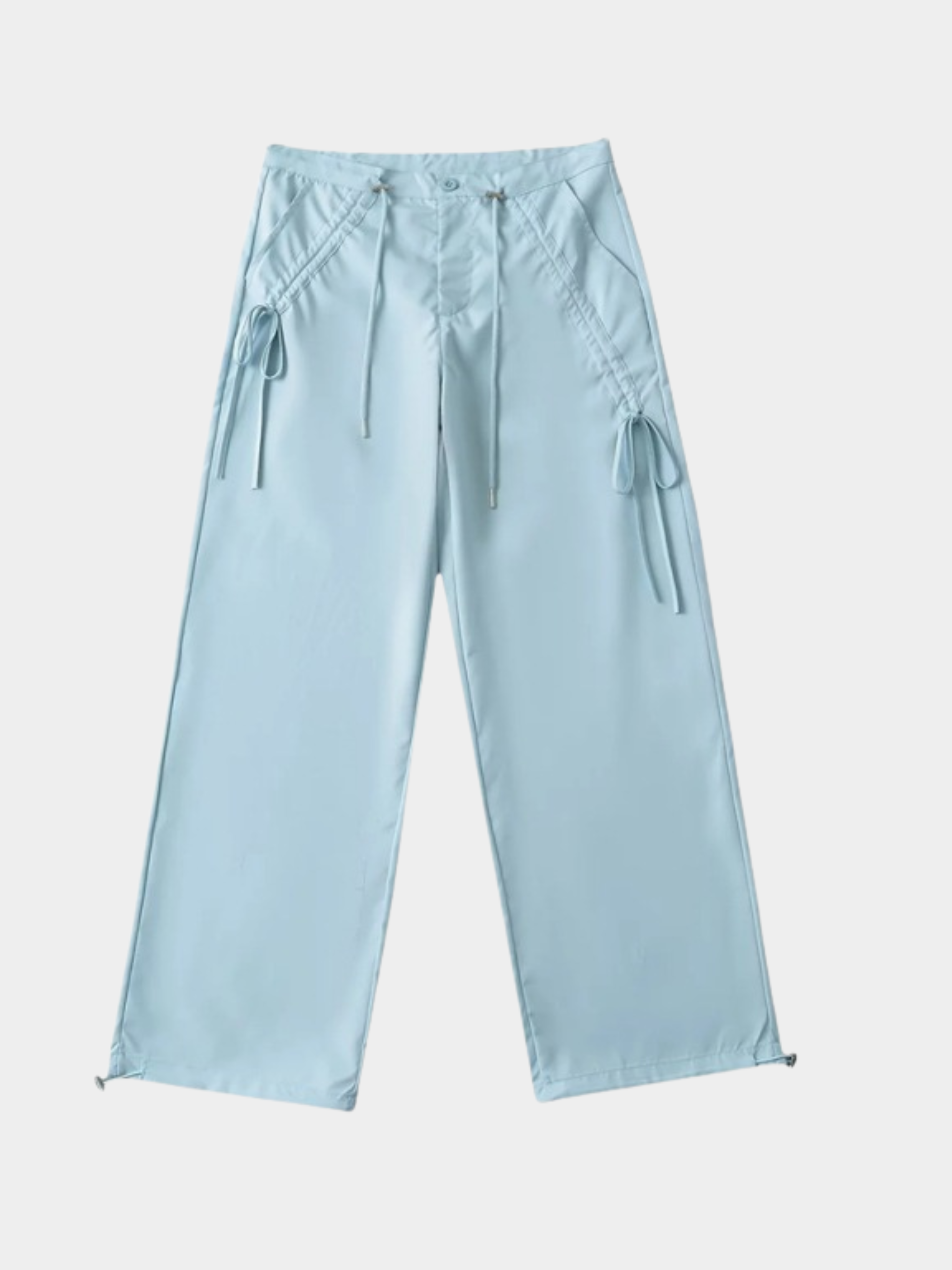 ThornPath - Women's Drawstring Tie Double-Pocket Loose-Fit Pants