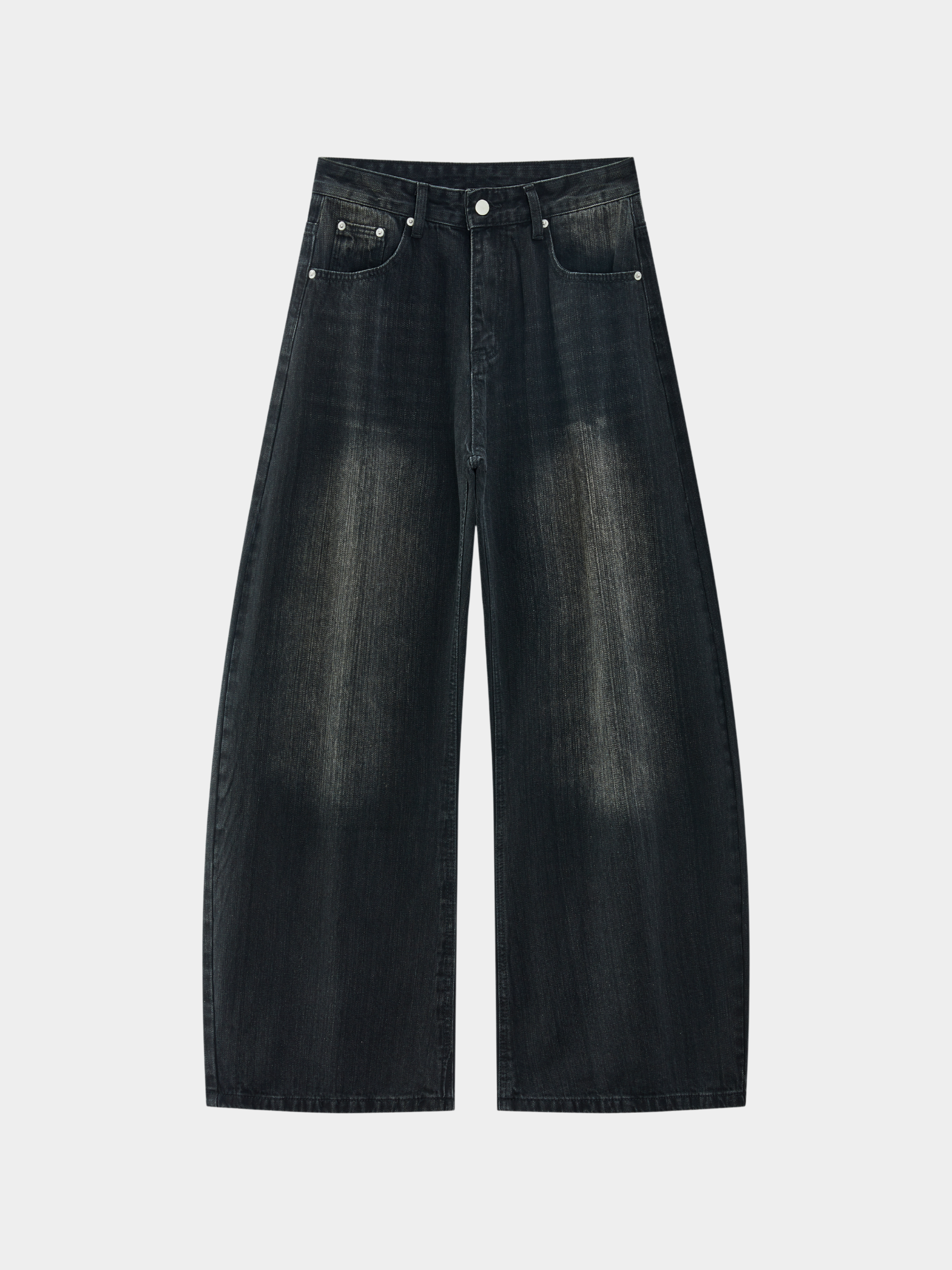 LowFell - Women's Washed Relaxed Straight-Leg Denim Jeans