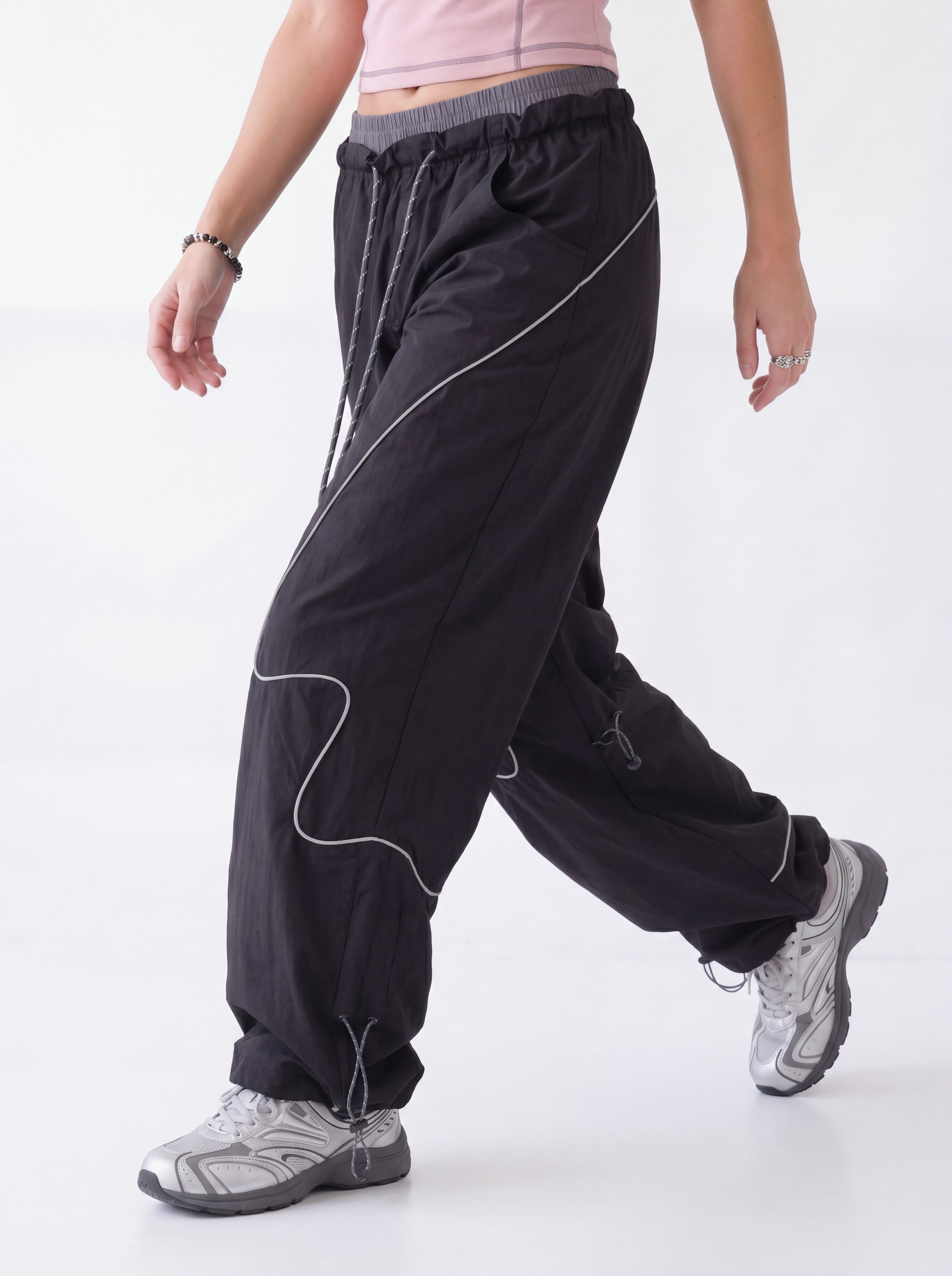 Bulwark - Women's Double-Waist Wide-Leg Parachute Pants