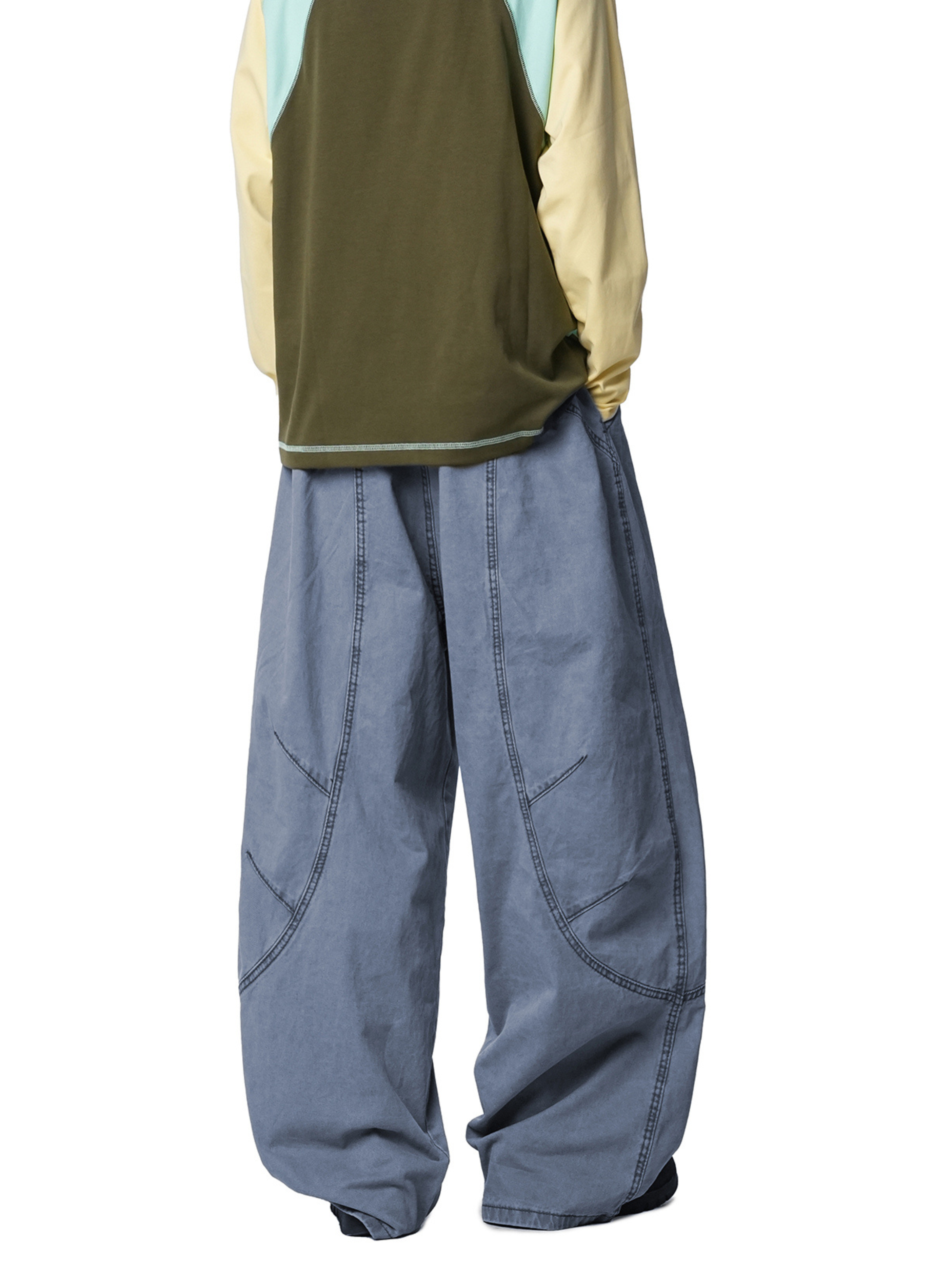 Freewind - Men's Pure Cotton Straight-Leg Loose Scimitar Pants