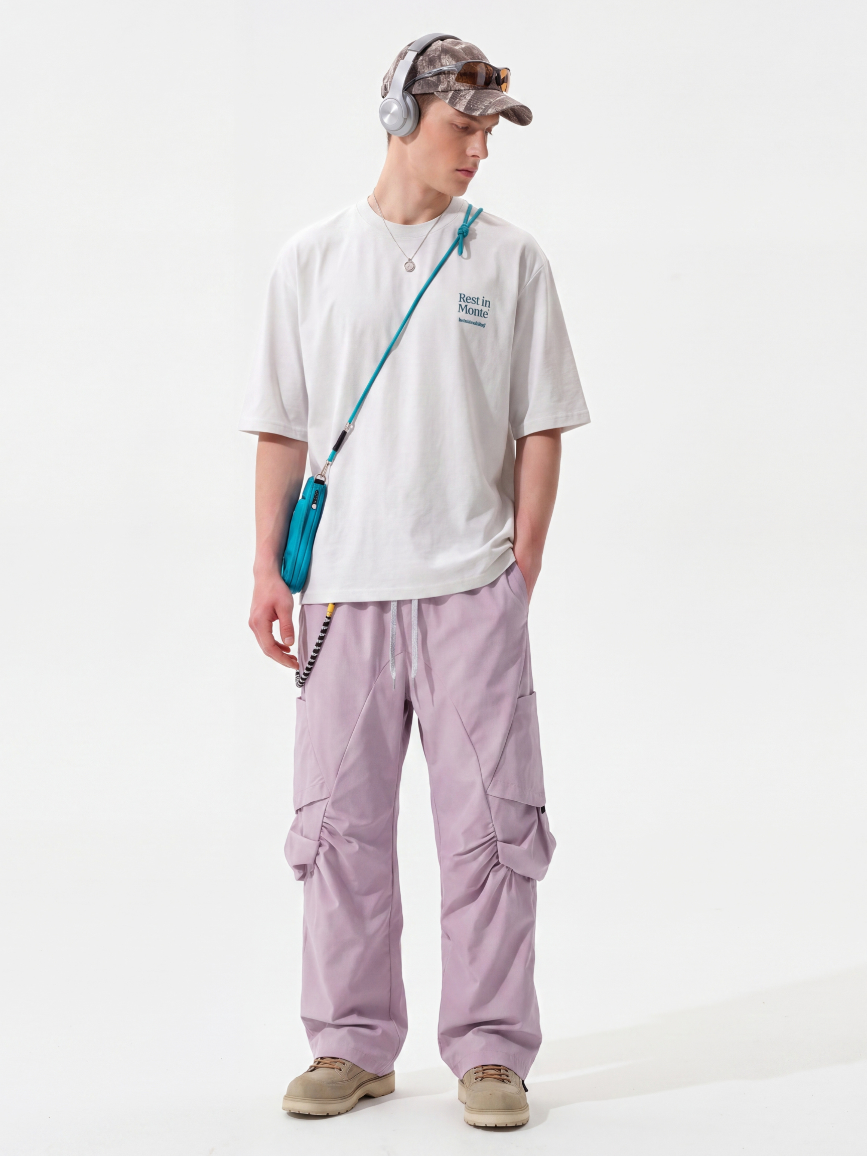 FoldDrift - Unisex Water-Repellent Lightweight Utility Parachute Pants