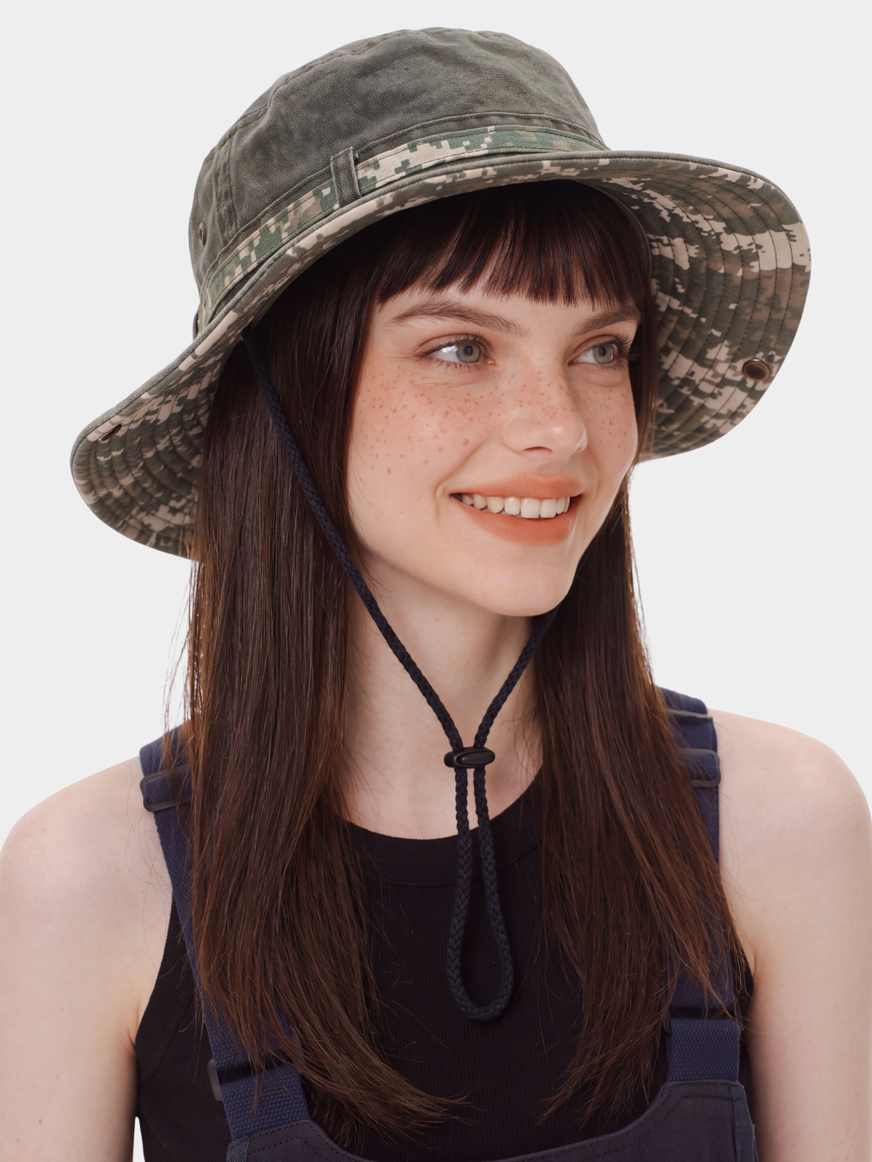 FadeCam - UPF50+ Protection Washed Camouflage Sun Bucket Hat