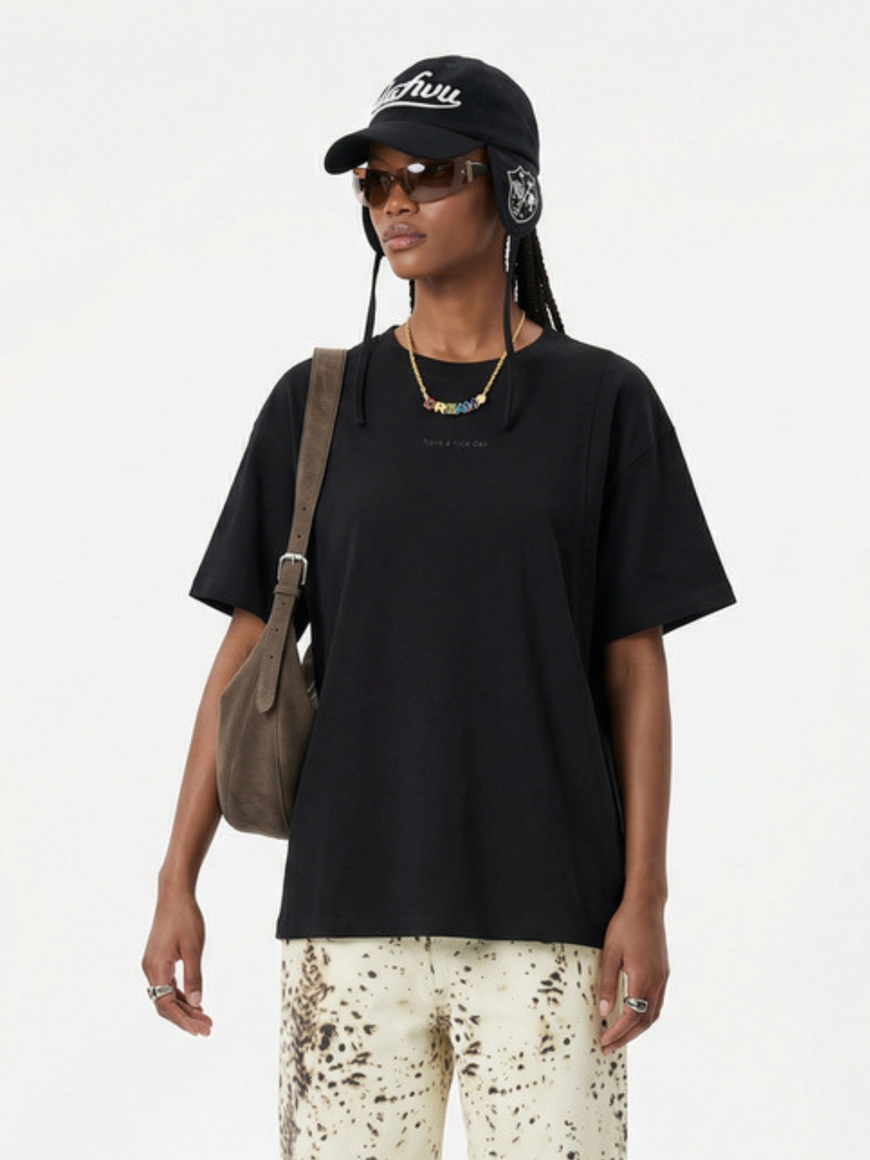 PineWind - Breathable Cotton Letter Print T-Shirts