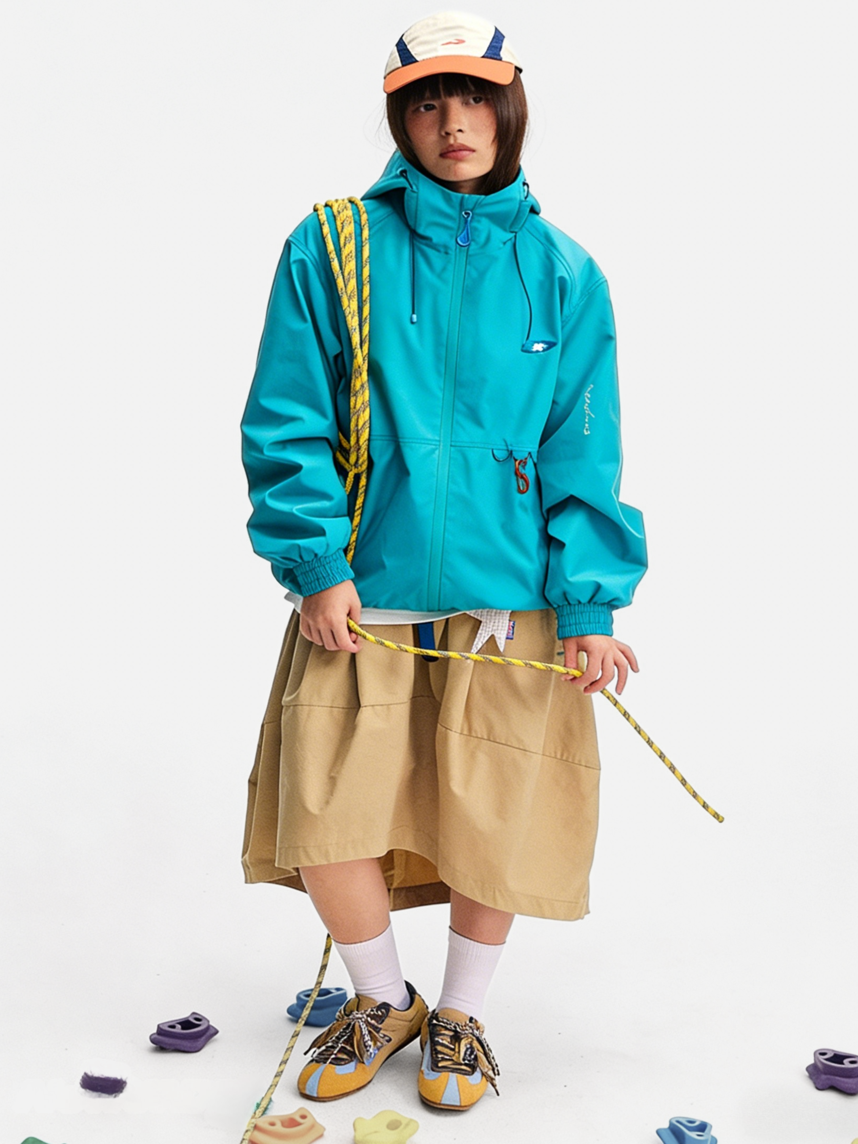 EchoDeck - Teflon® Triple-Defense Colorblock Drawstring Jacket