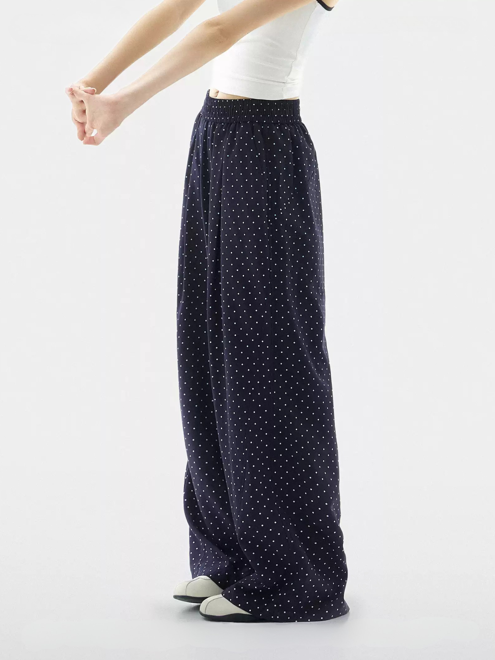 TwilightFit - Women's Polka Dot Lightweight & Breathable Athletic Pants