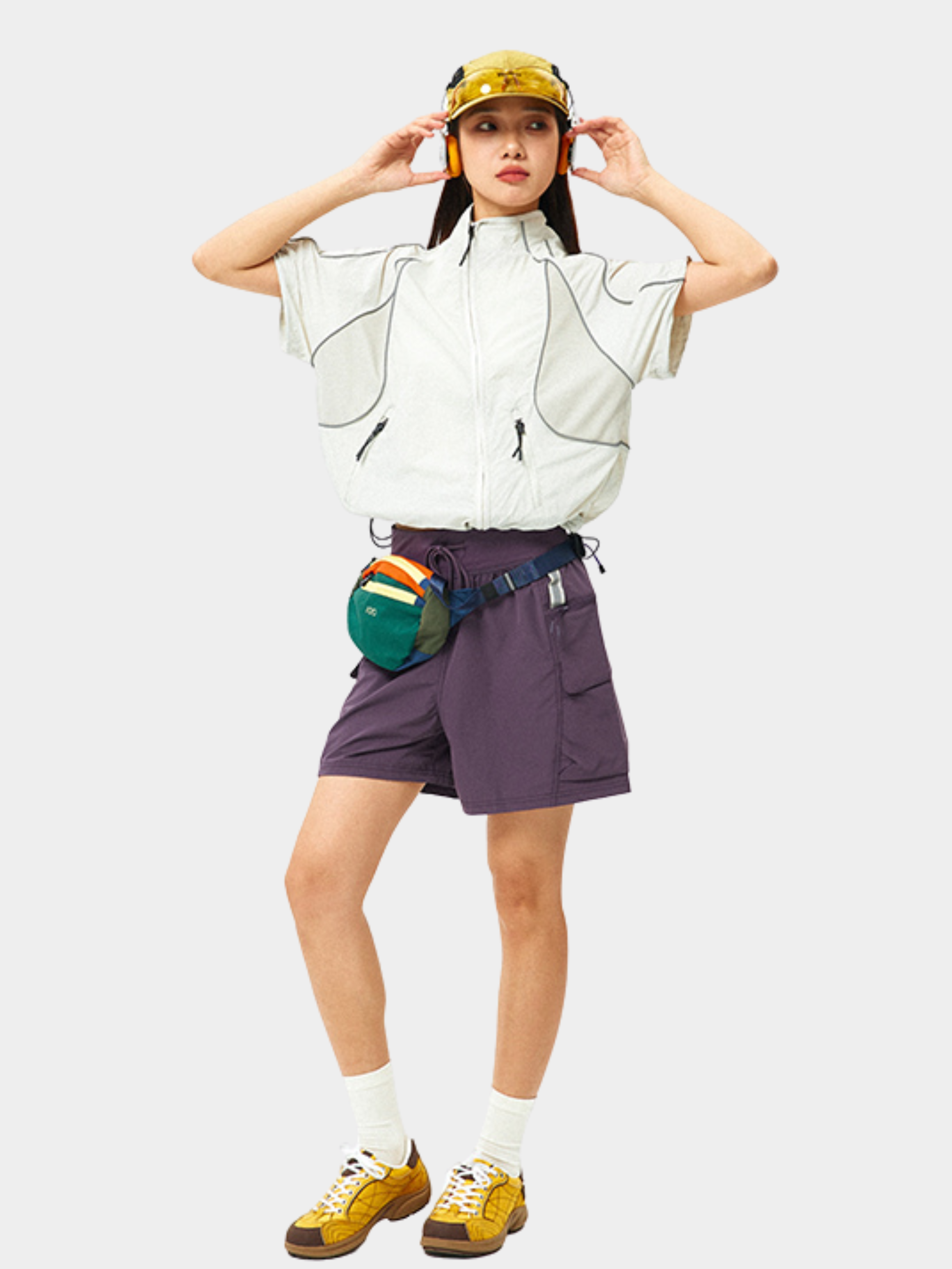 Cavecrack - Women's Mesh-Panel Breathable Short-Sleeve Cardigan