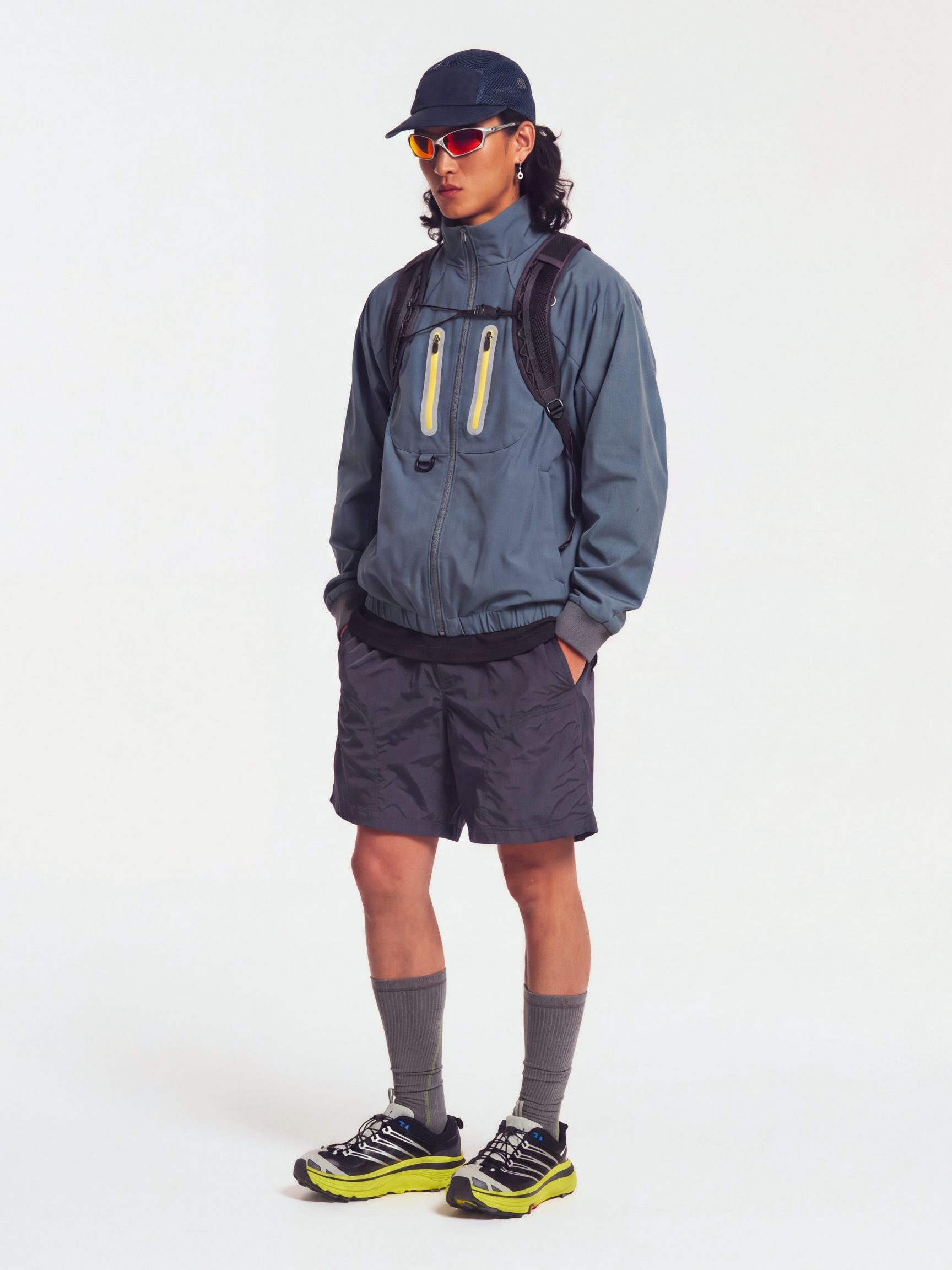 FlashSeam - Unisex Water-Repellent Color-Block Reflective Jacket