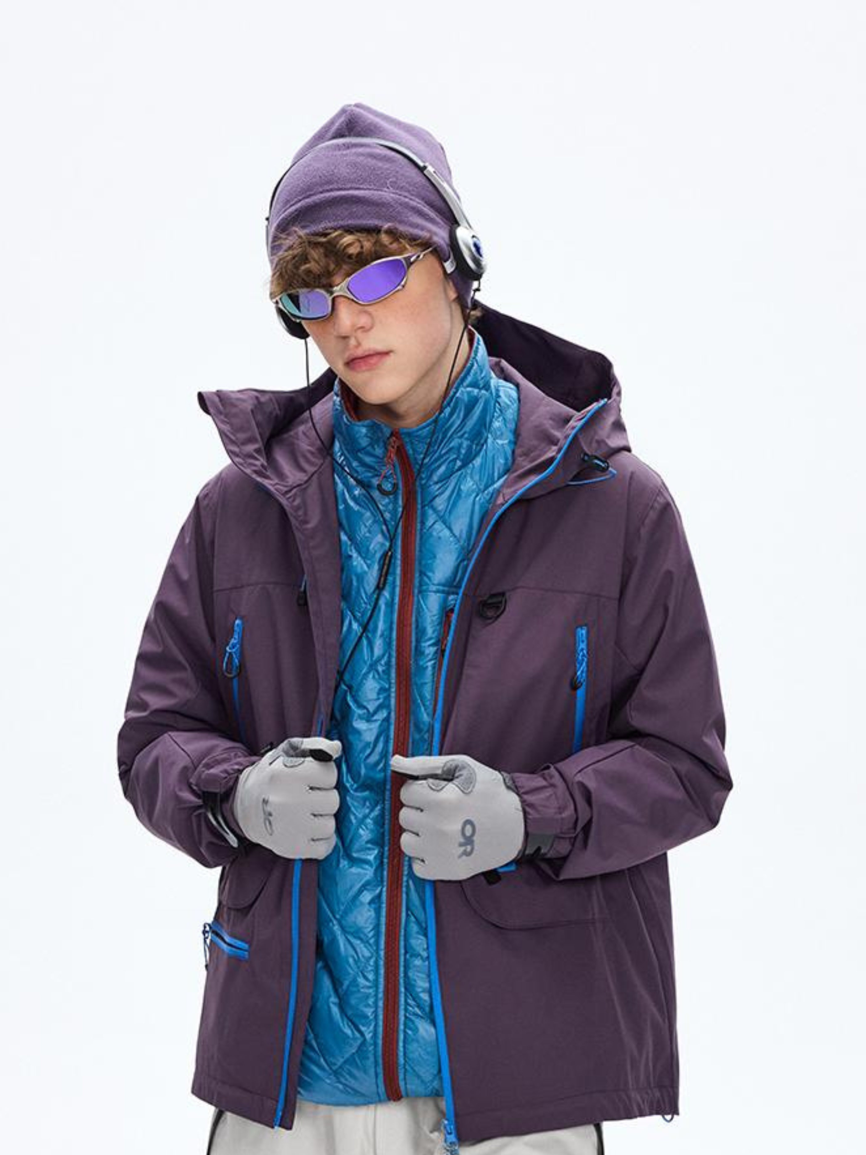 Emberpike - Color-Block Water-Repellent Adjustable Utility Jacket