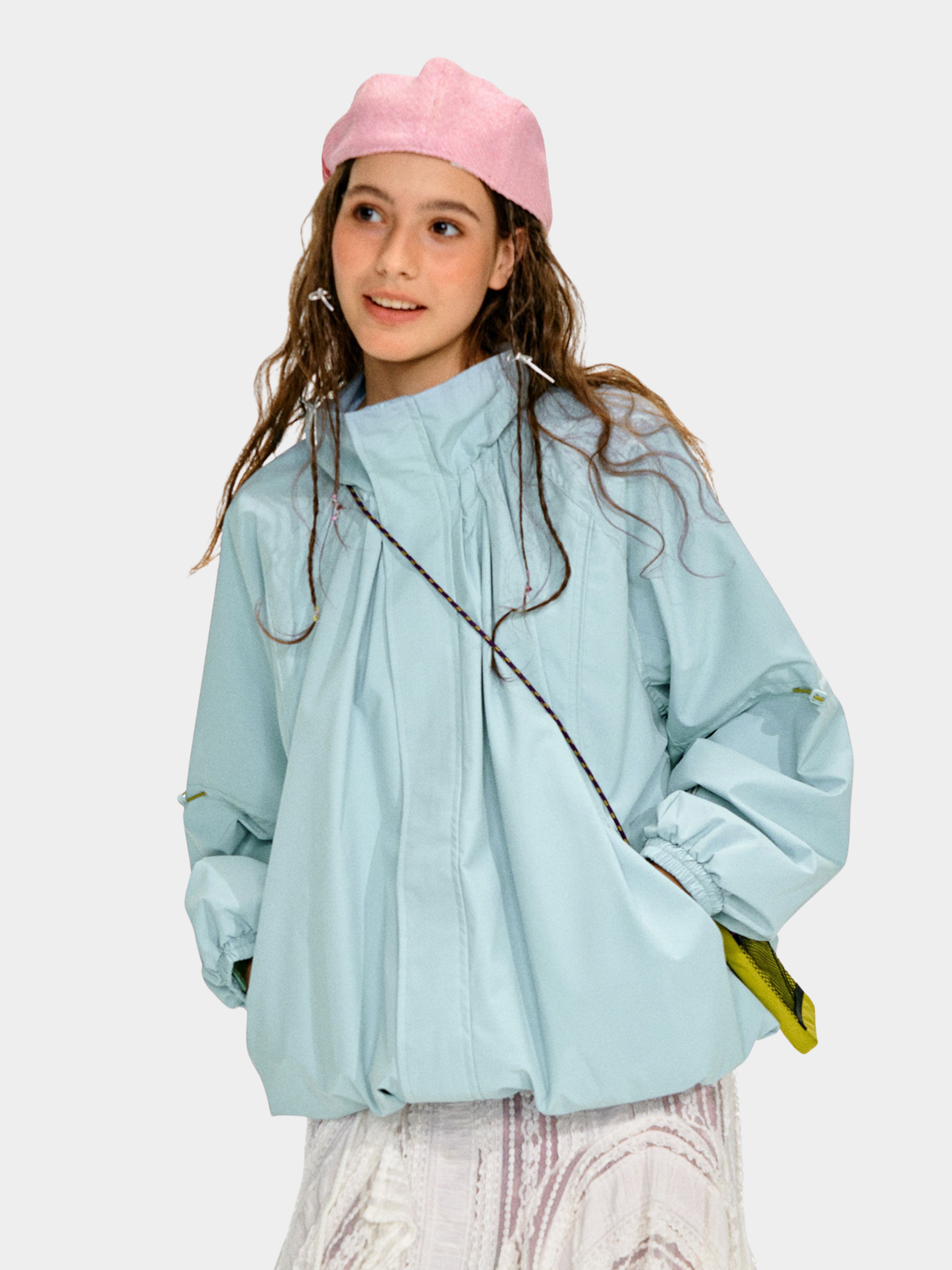 ShadowMode - Women's C6 Water-Repellent Bubble Collar Ruched Jacket