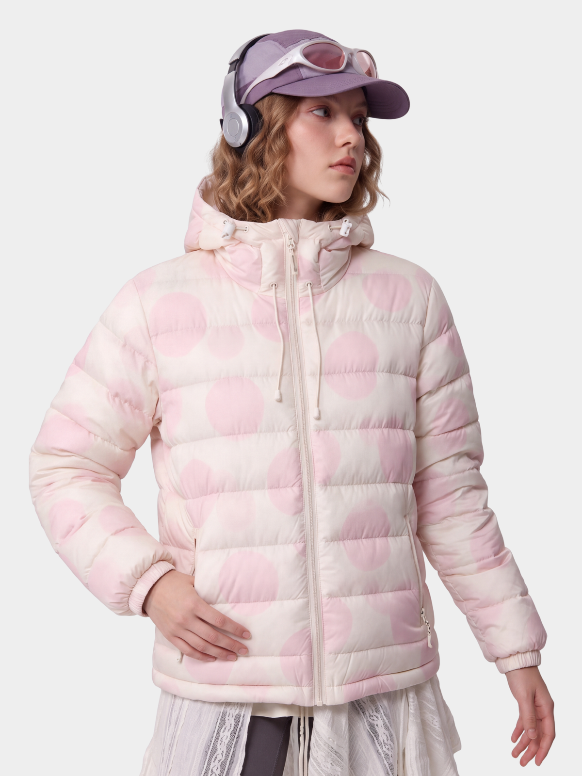 DotMist - Women's Lightweight Water-Repellent 90% White Duck Down Jacket