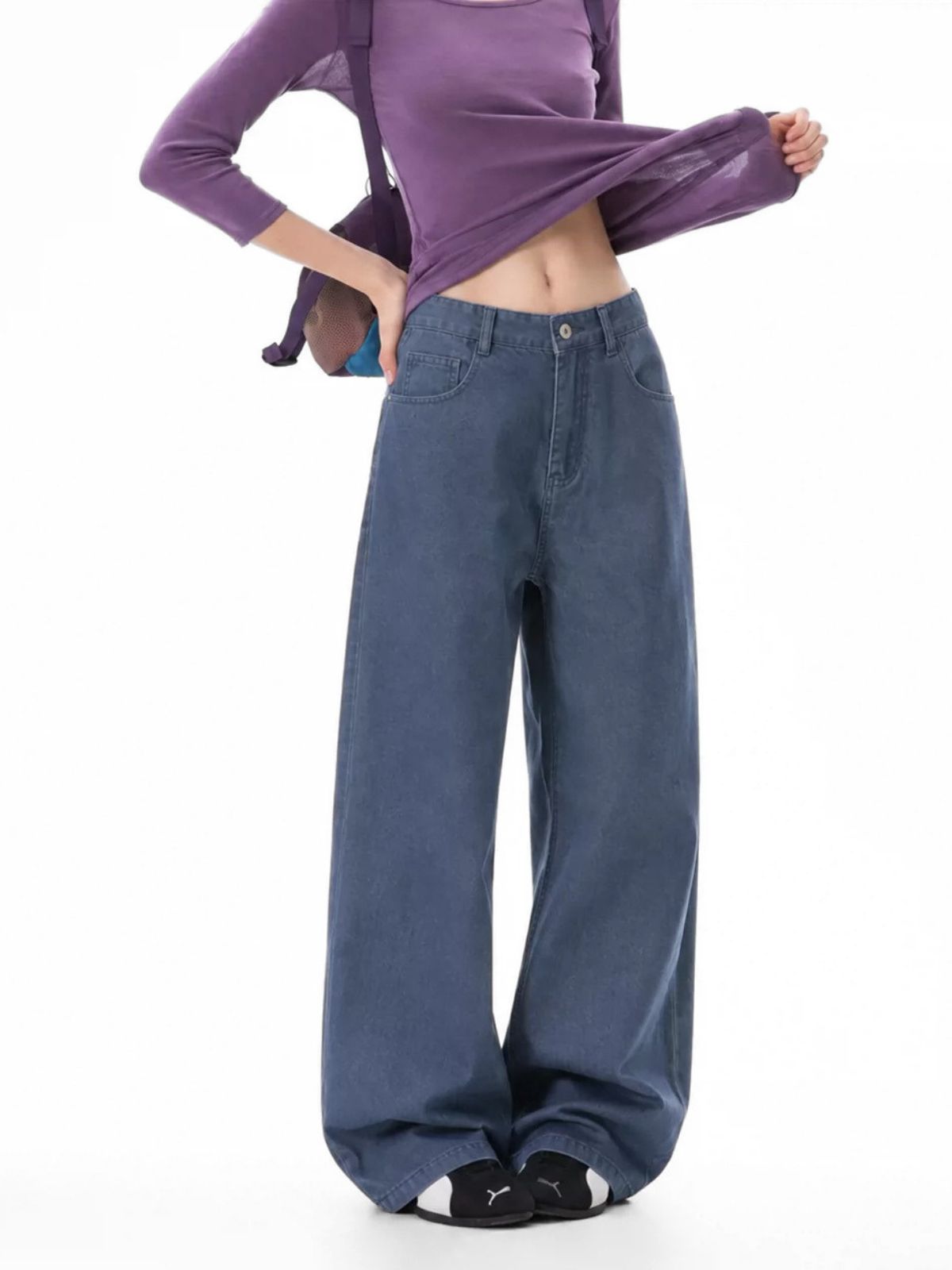 Gloomstep - Women's Abrasion-Resistant Wide-Leg Cargo Pants