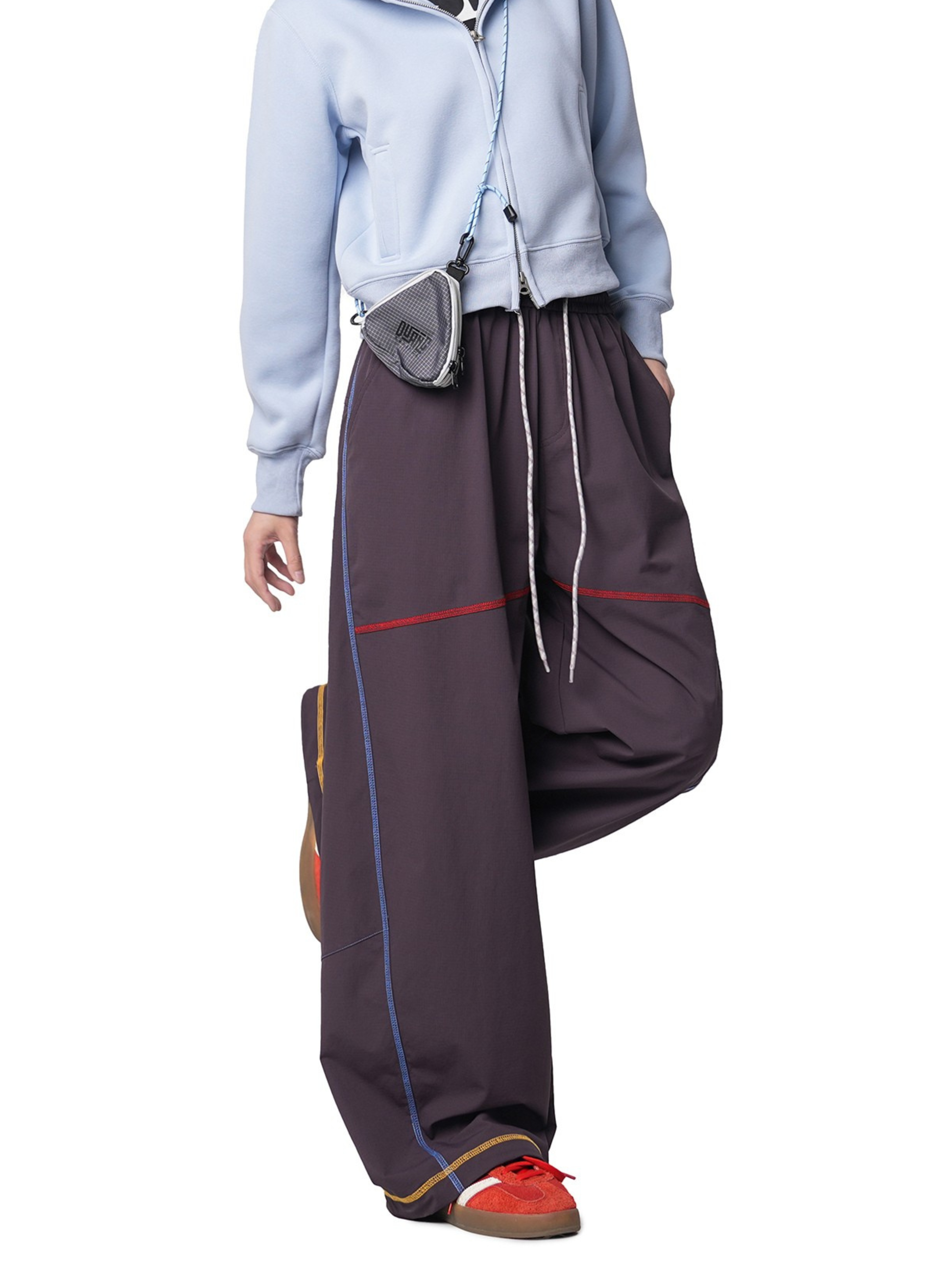 Summitpath - Women's Colorblock Hassel Stitch Straight Casual Pants