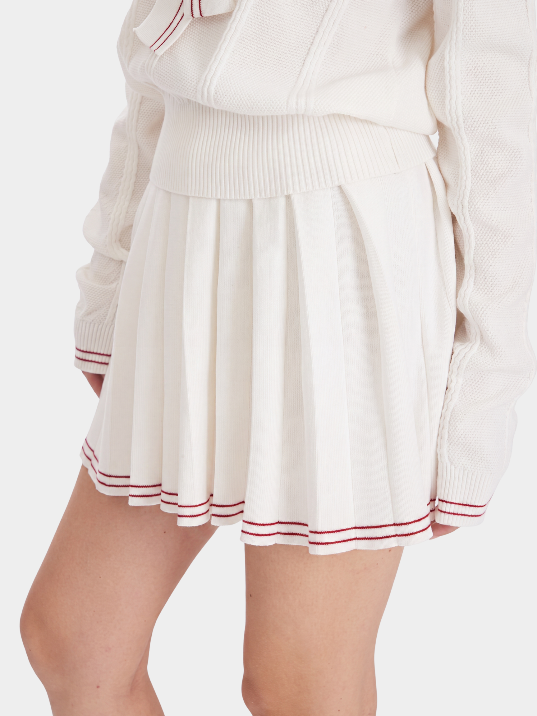 KnitDrift - Women's Embroidered Knit Two-Piece Set