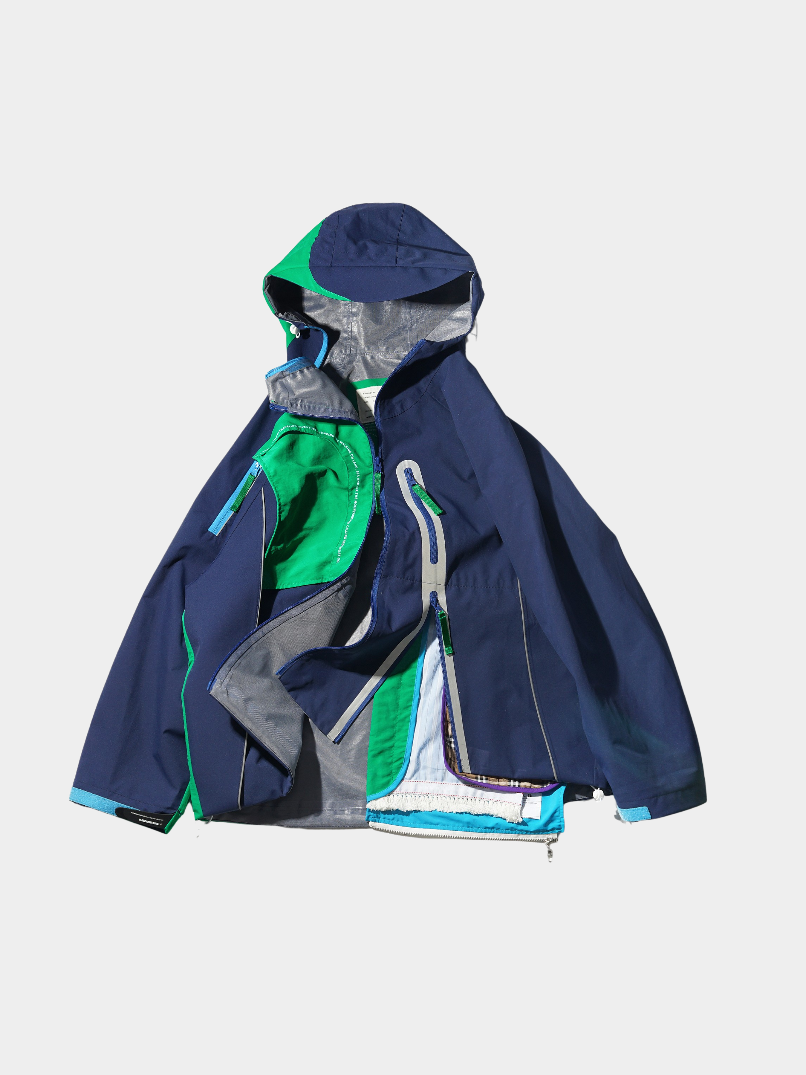 HeatGlove - Unisex Color-Block Layered-Hem Teflon® 3-Proof Jacket