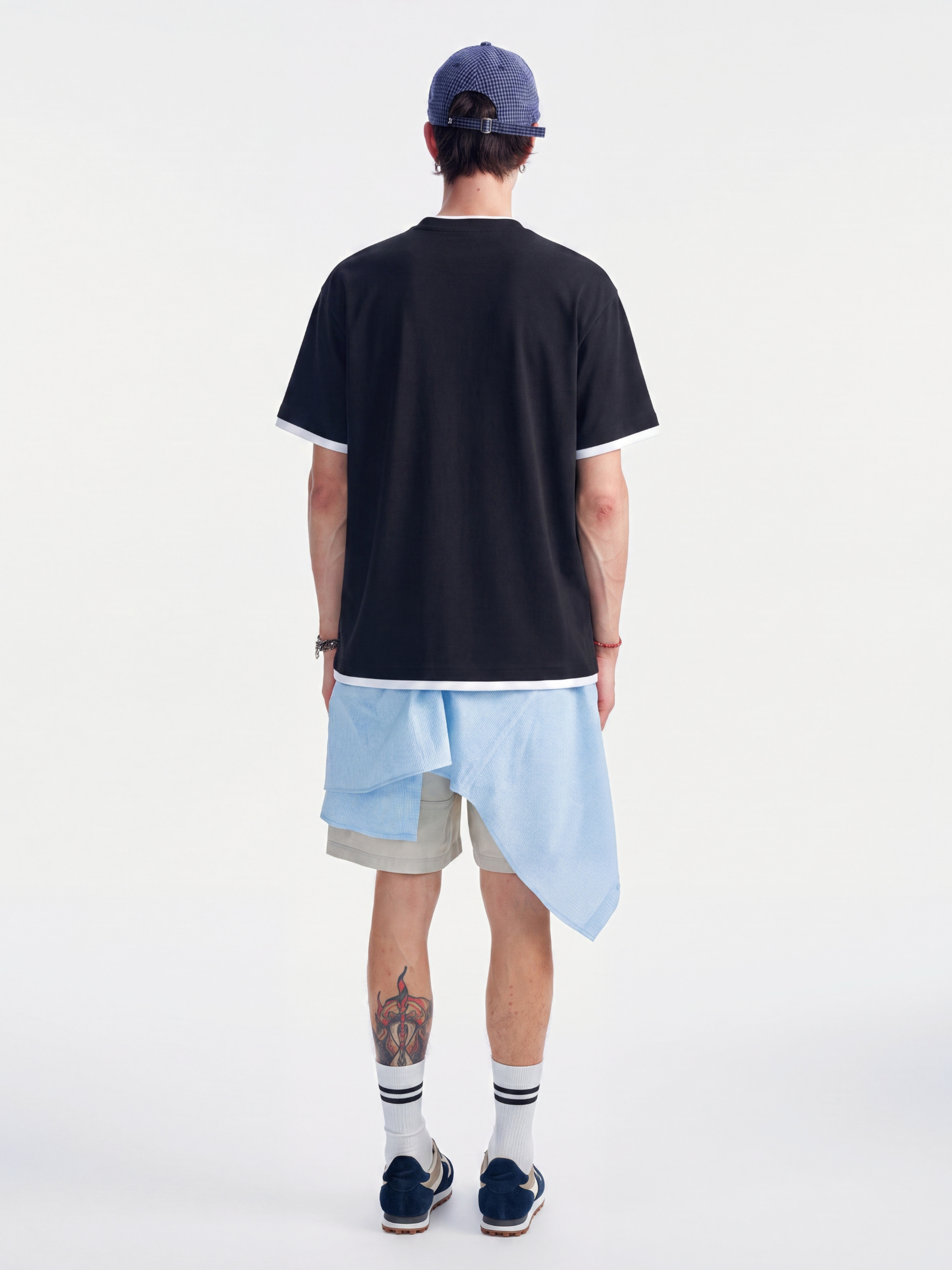 Thunderridge - Men's Layered Crew Neck T-Shirt