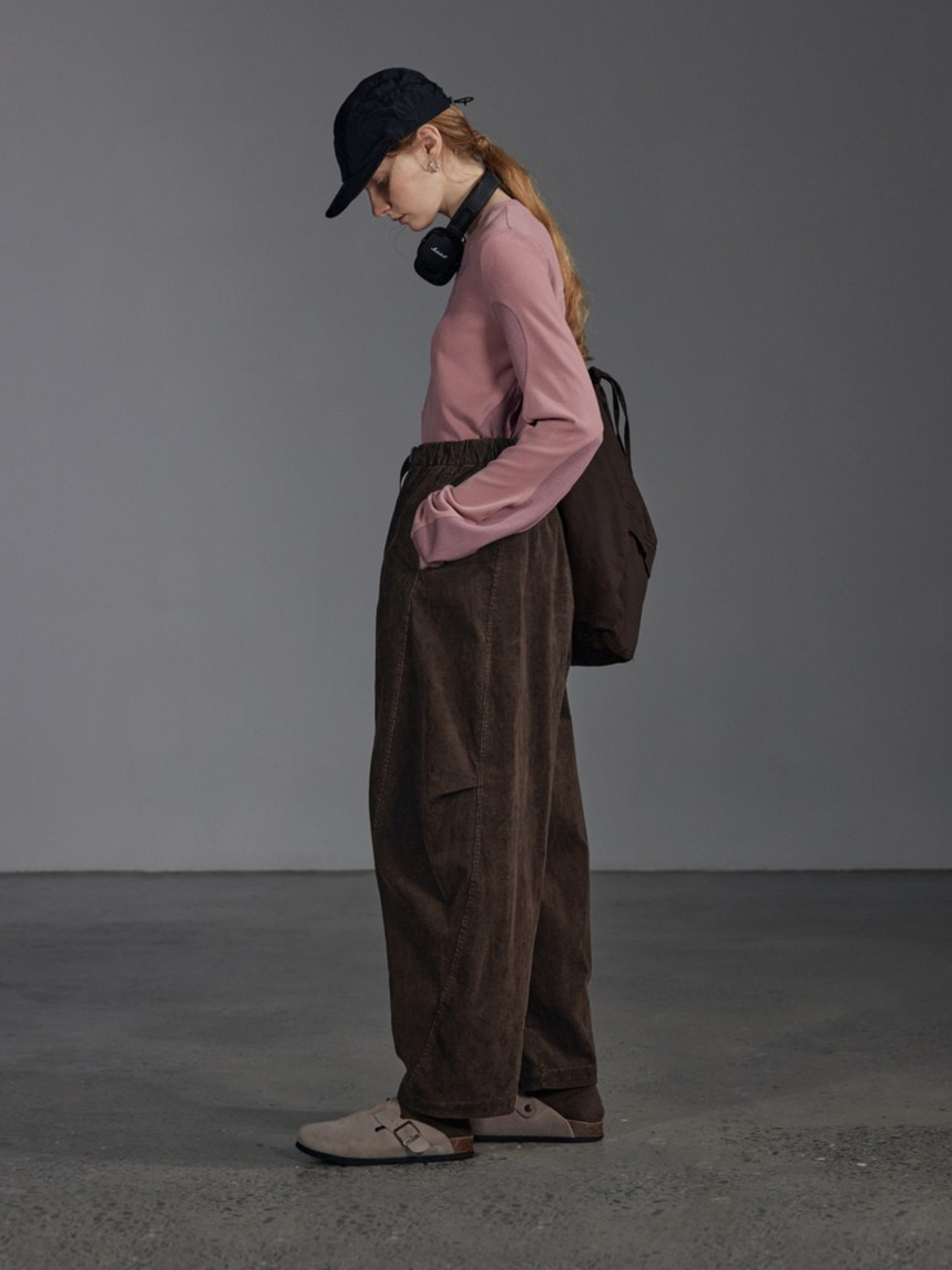 Ashcliff - Women's Loose Straight-Leg Corduroy Pants