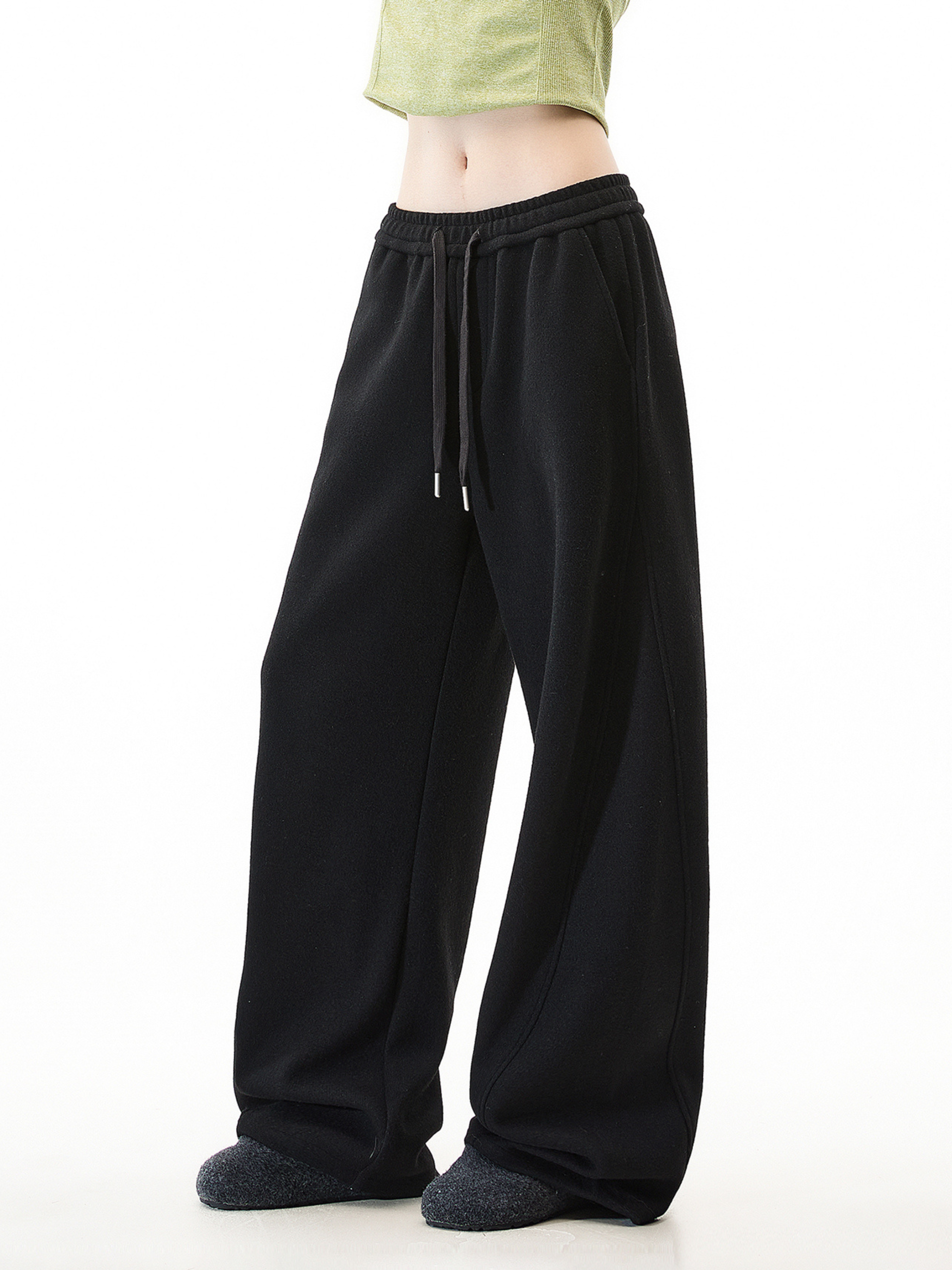 Quell - Women's Wool-Blend Heavy Drape Relaxed Pants
