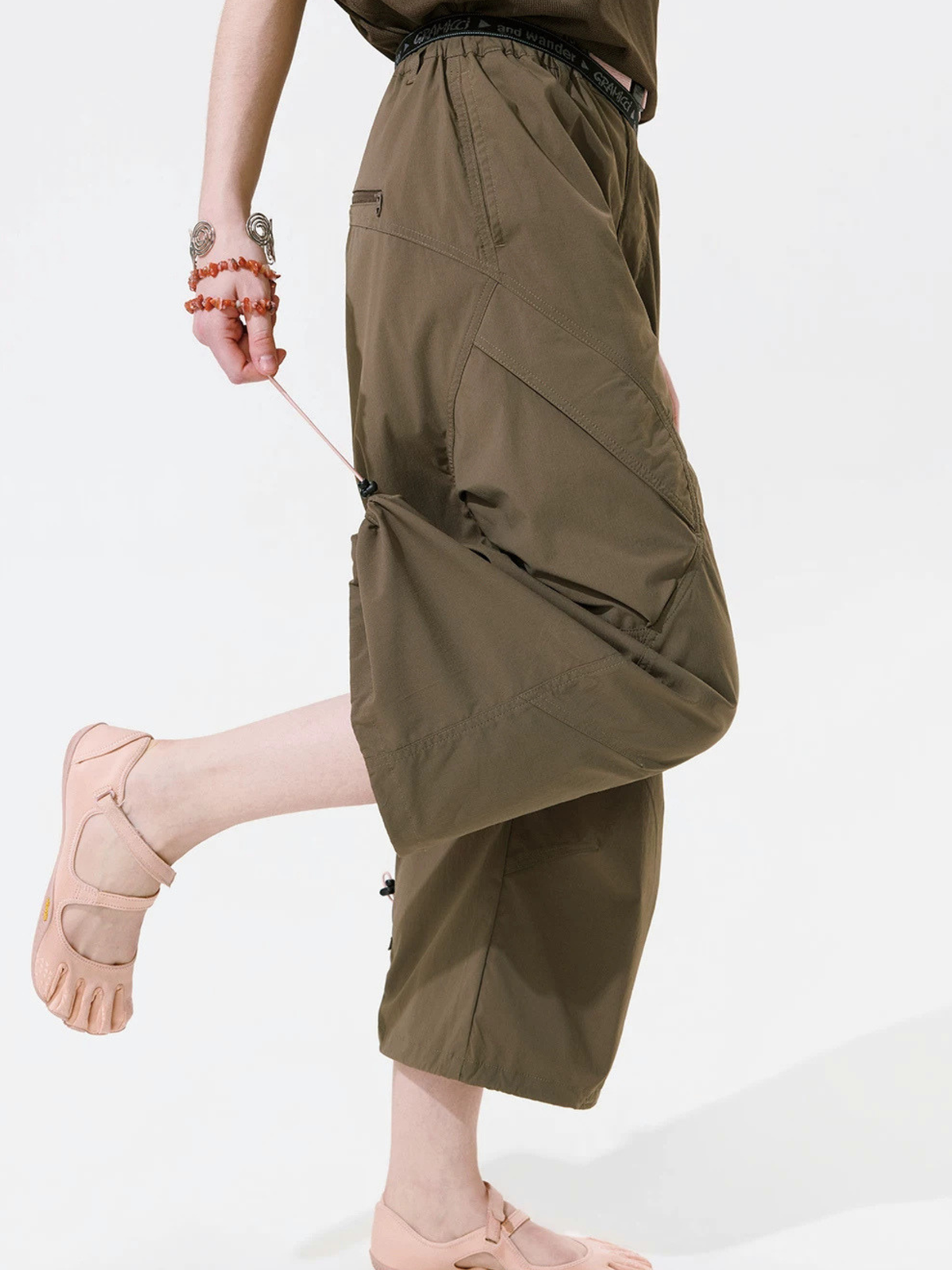 FoldDraw - Unisex Quick-Dry Adjustable Pleated Lightweight Cropped Pants