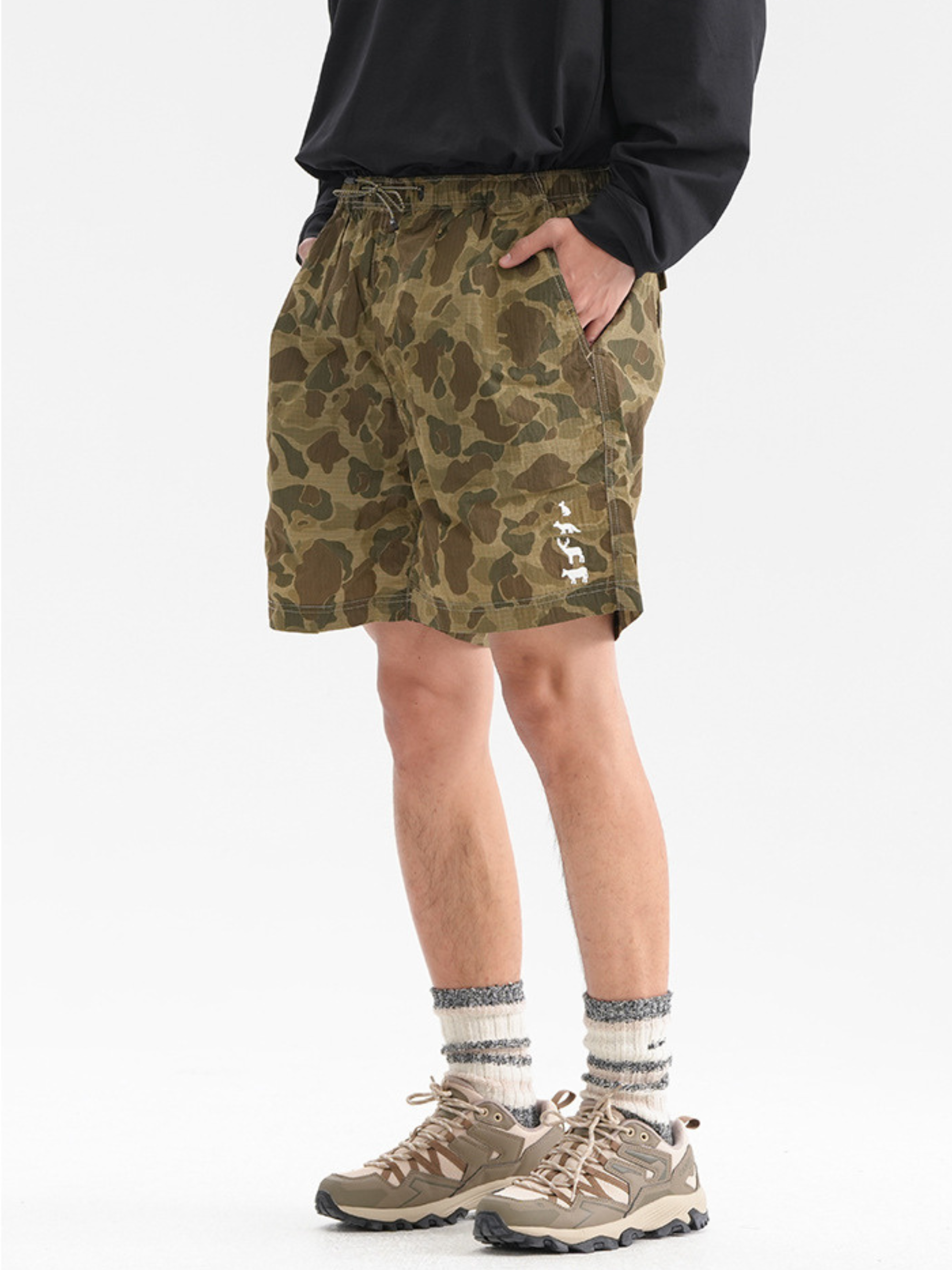 BaseBox - Men's Waterproof Breathable Camouflage Shorts GONGGAR SPORTS