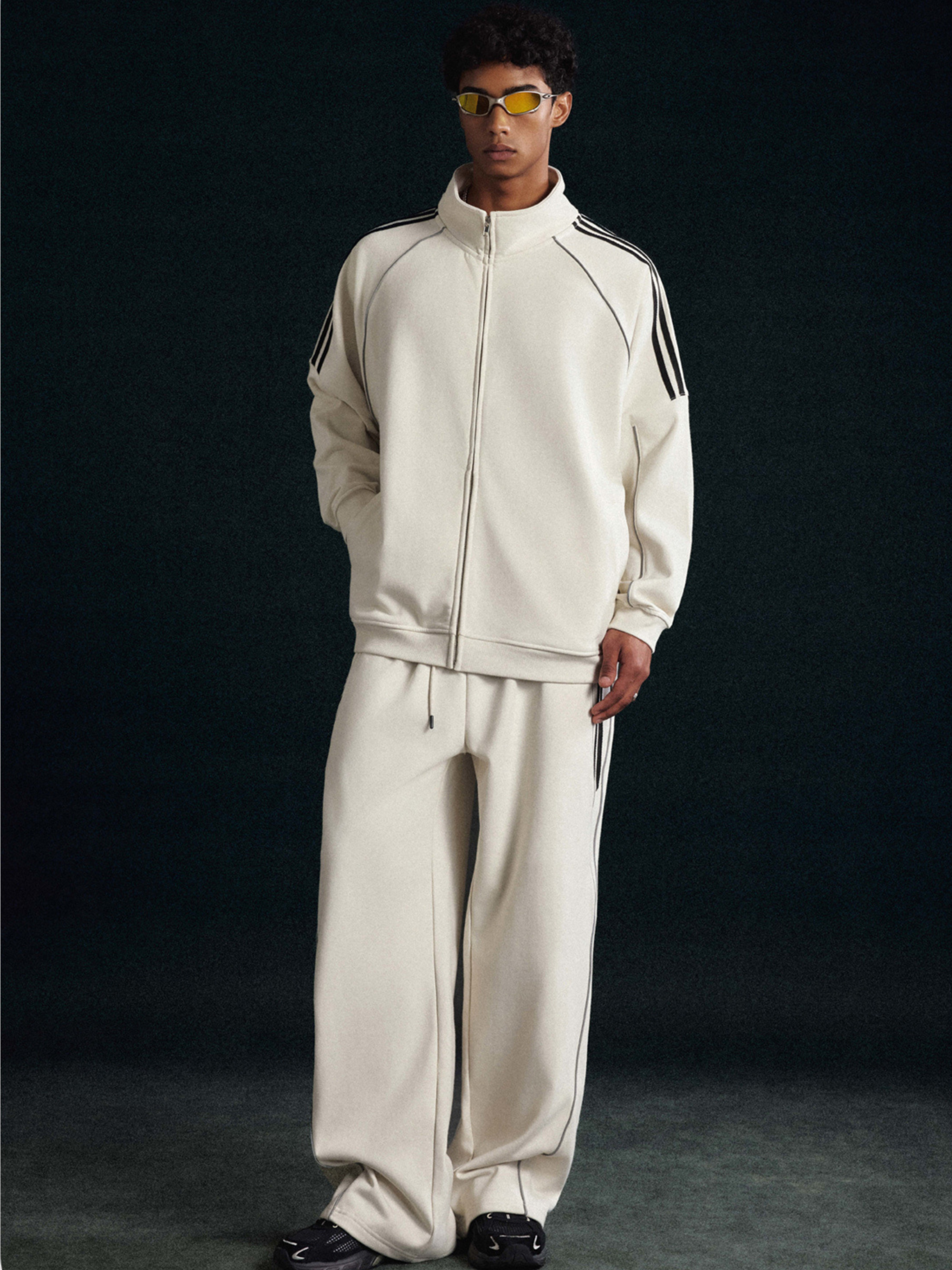 Thunderclaw - Reflective Stripe Straight-Leg Jogger Pants