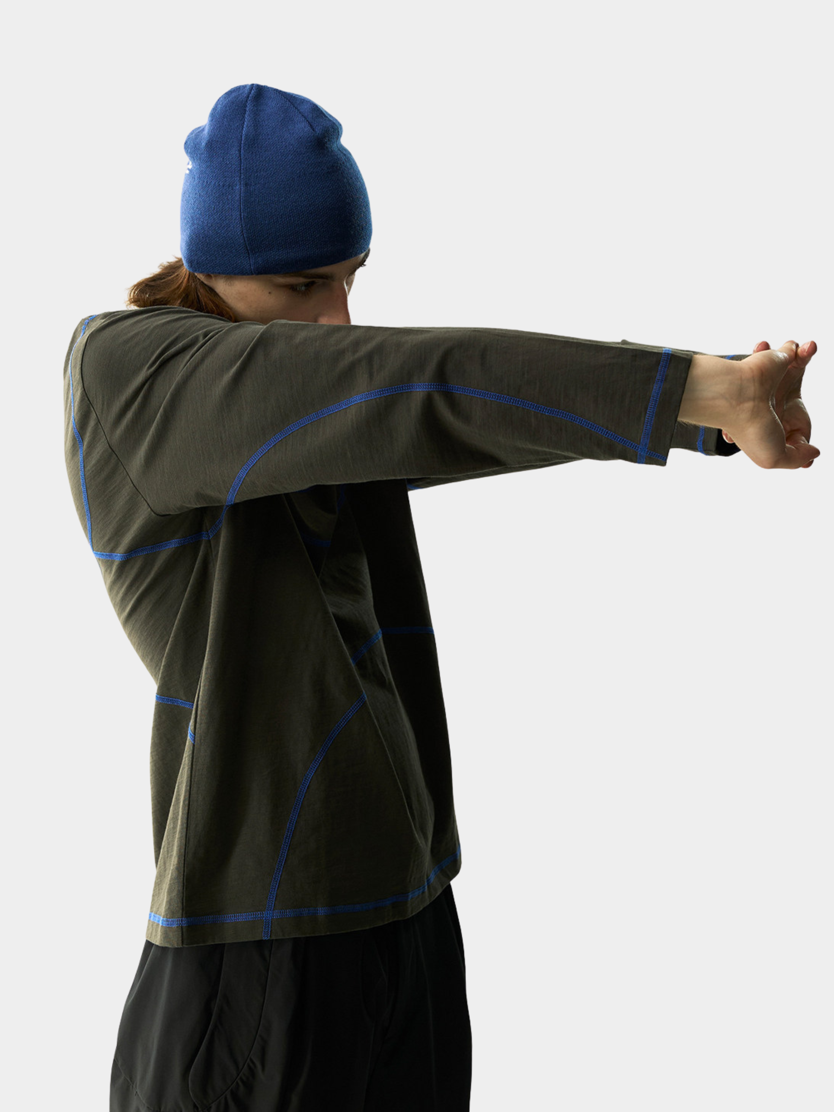 Glacialwind - Unisex Slub Cotton Breathable Running Long Sleeve